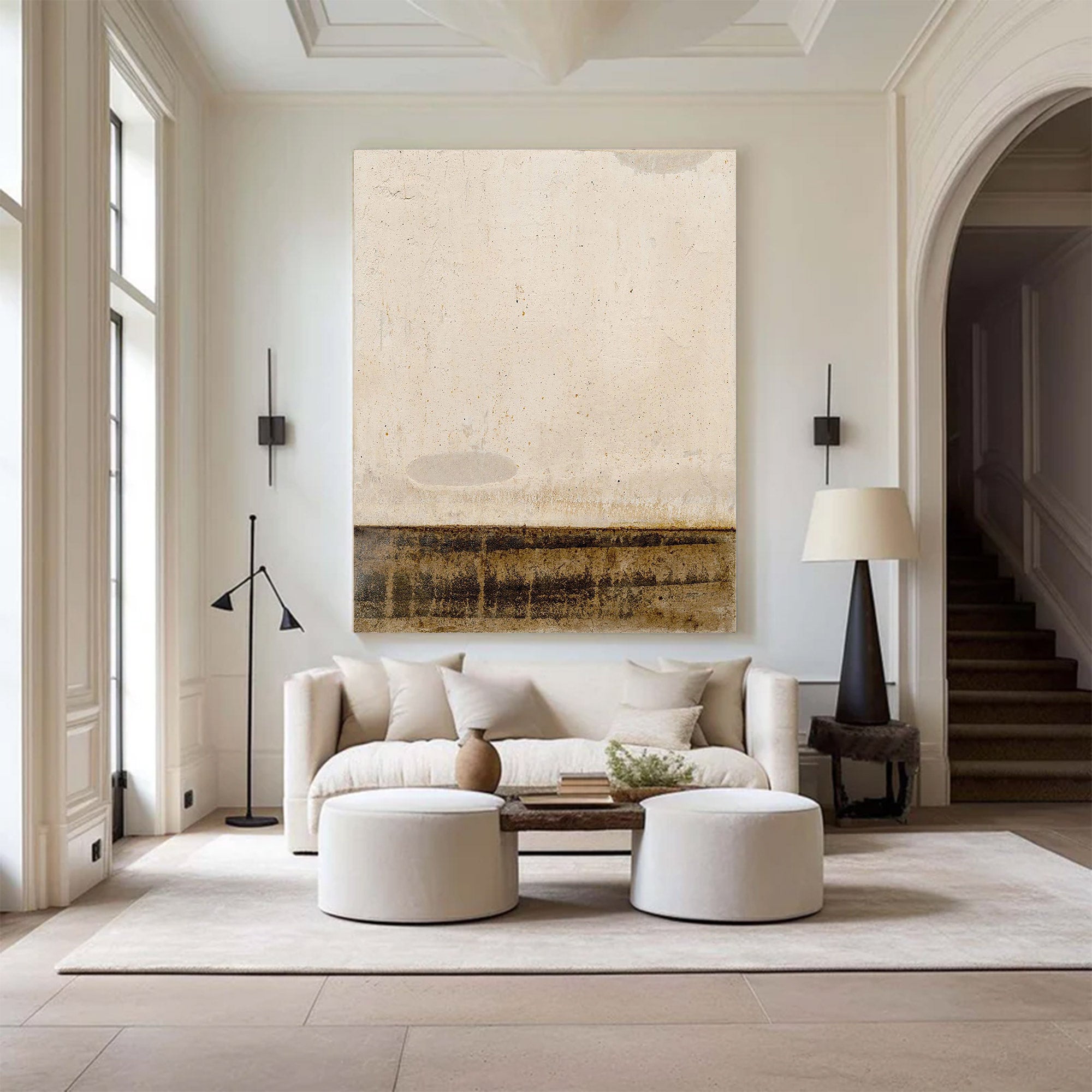 Abstract Large Modern Textured Art | MuroArt #WG 107