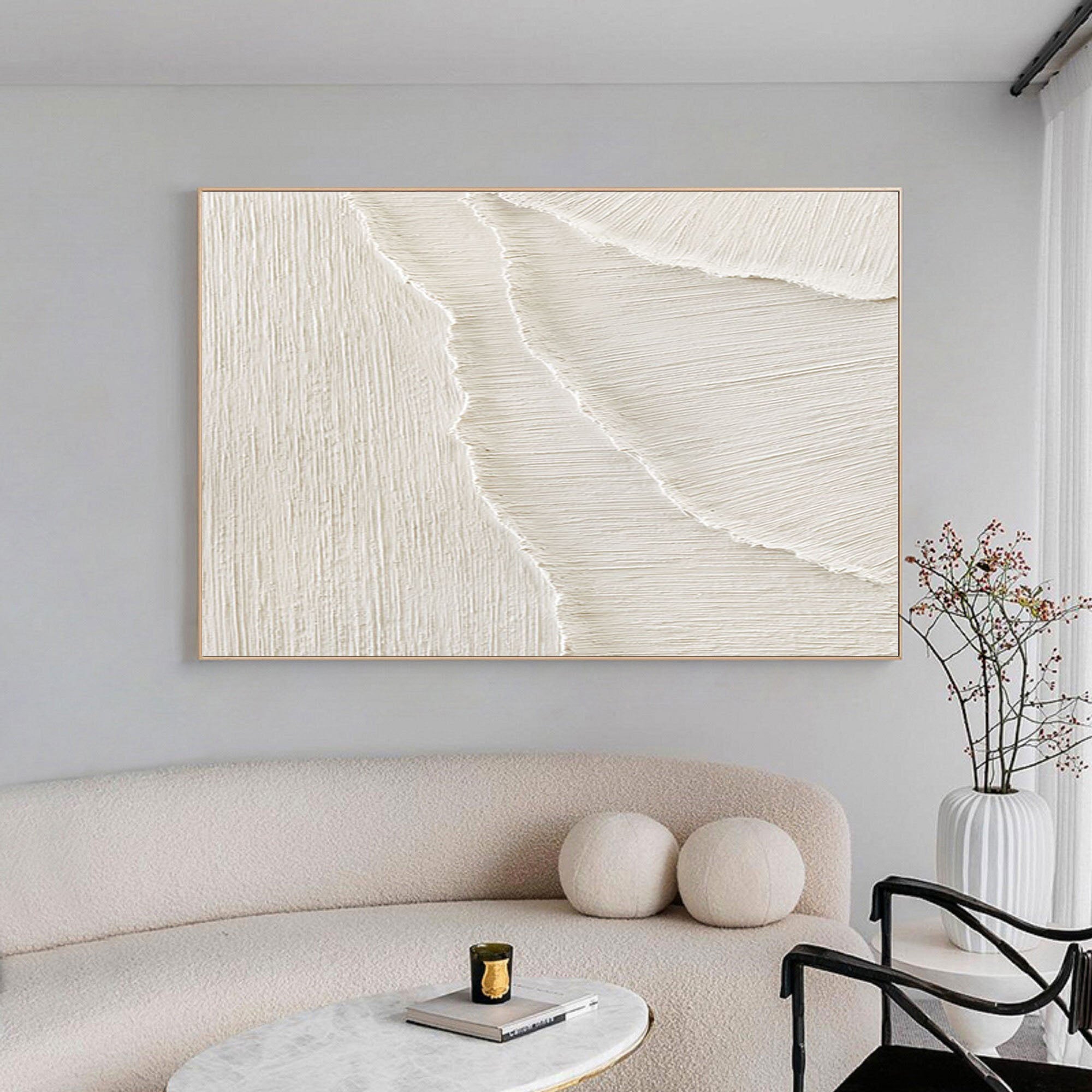 White Minimalist Painting #WM 018