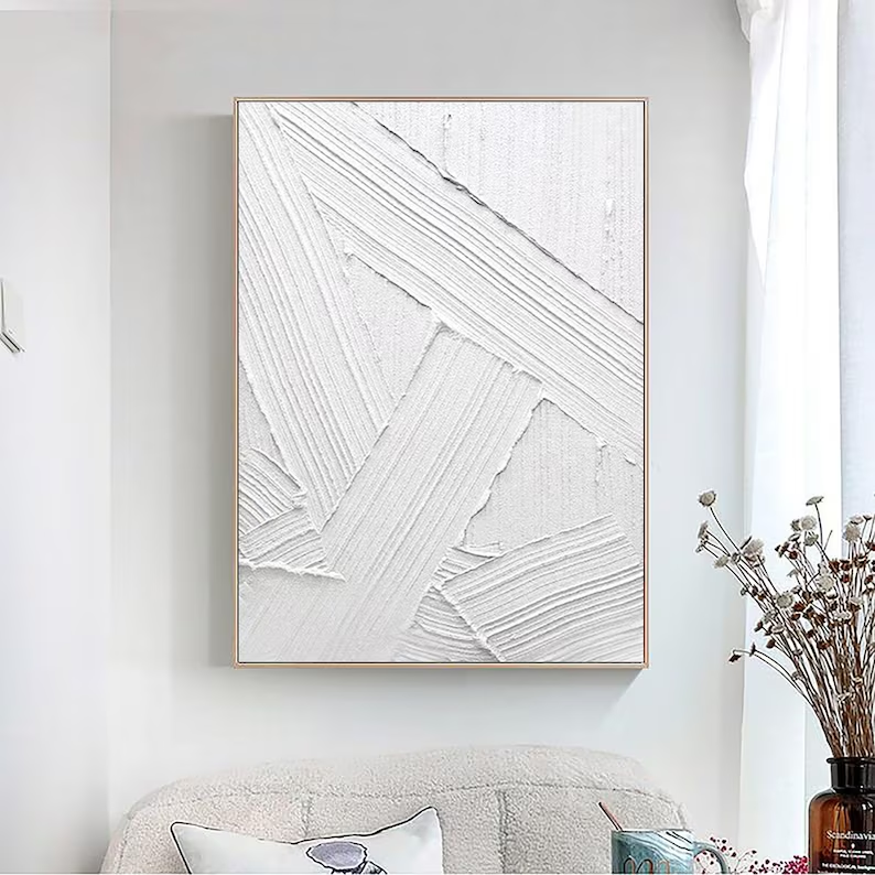 White Minimalist Painting #WM 016