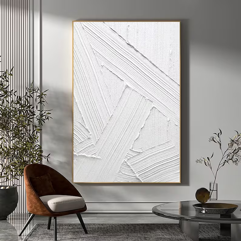 White Minimalist Painting #WM 016