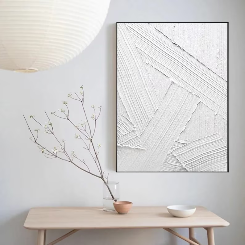 White Minimalist Painting #WM 016
