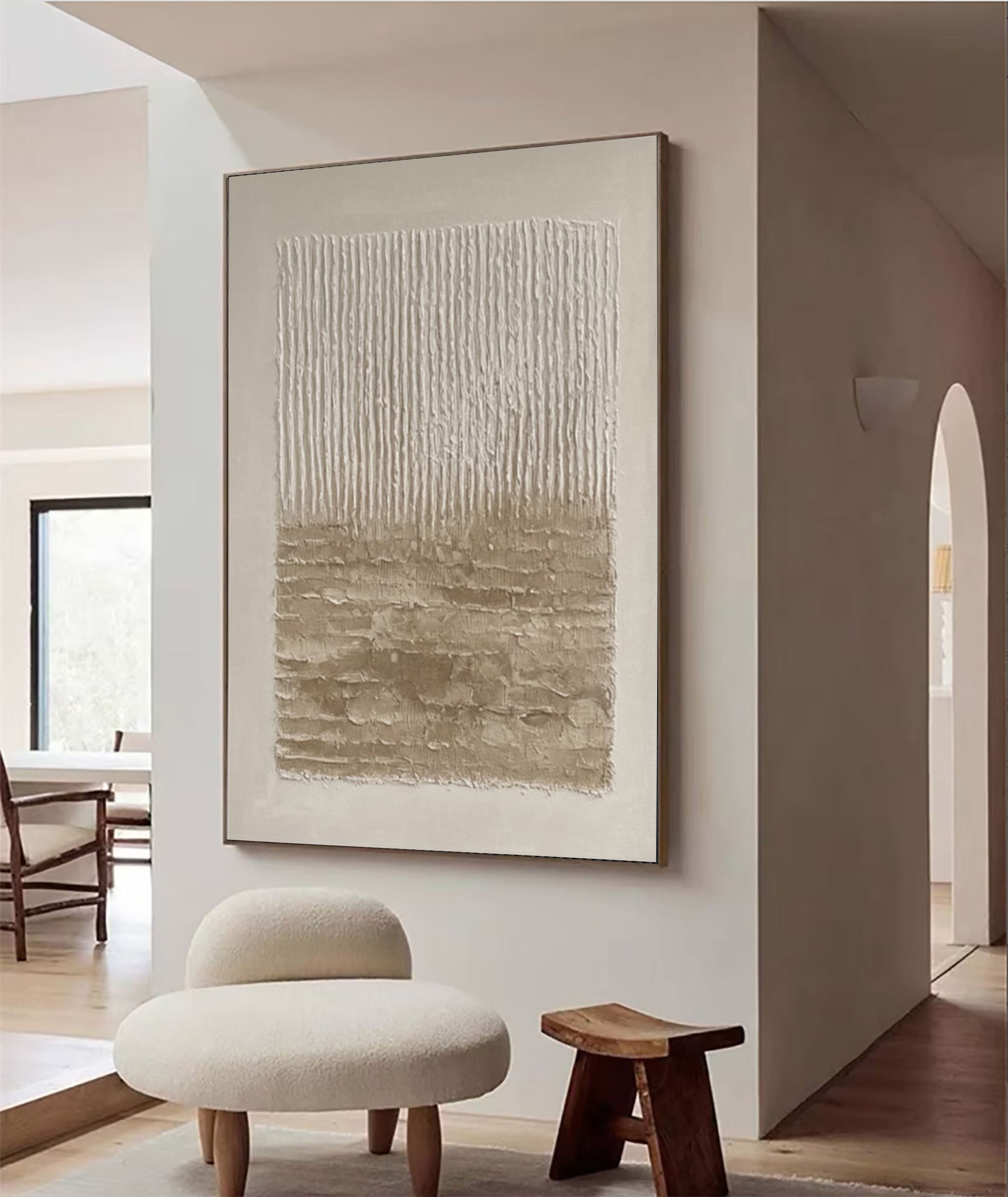 Wabi Sabi Art with Vertical Wear and Horizontal Earth #BGA 280