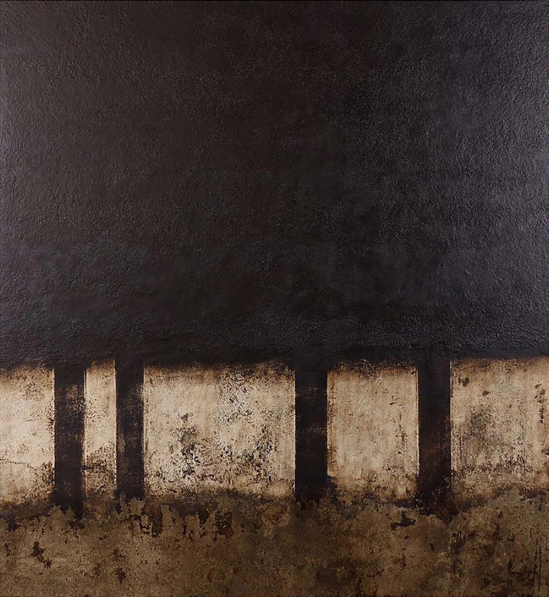 Abstract Massive Textured Neutral Art | MuroArt #WG 109