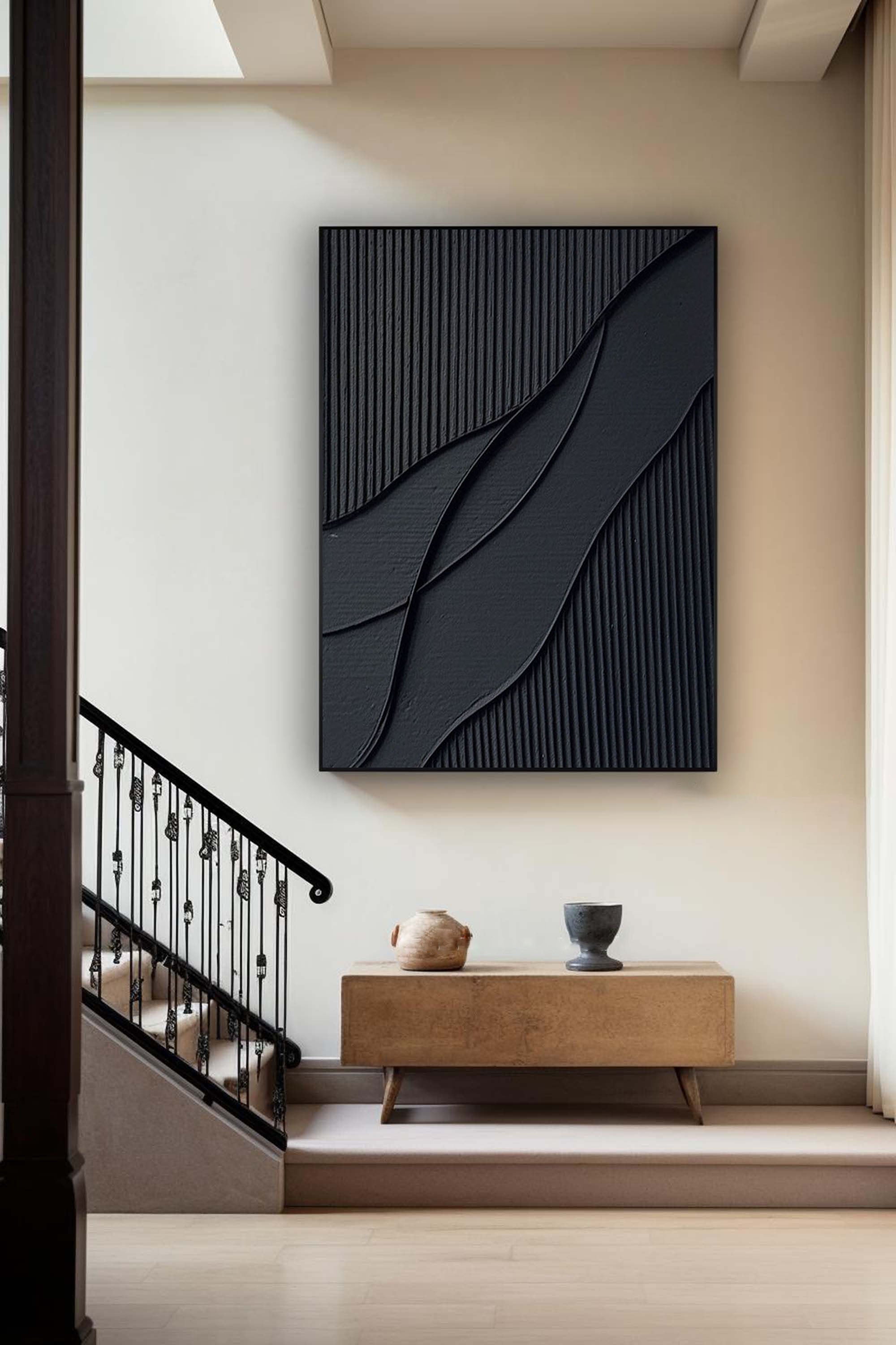 Black Minimalist Painting #BM 015
