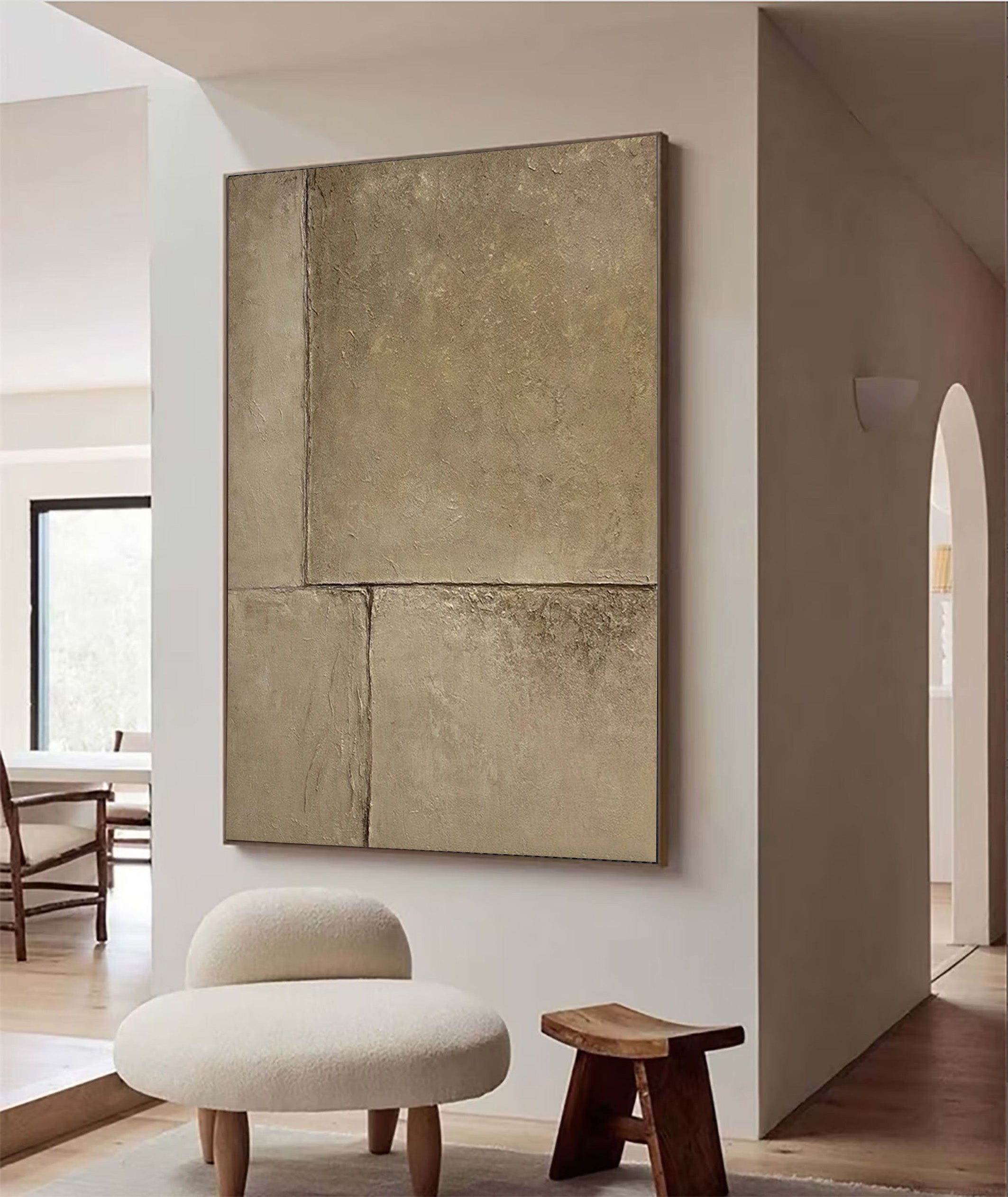 Large Stone Texture Abstract, Minimalist Wall Art #BGA 208