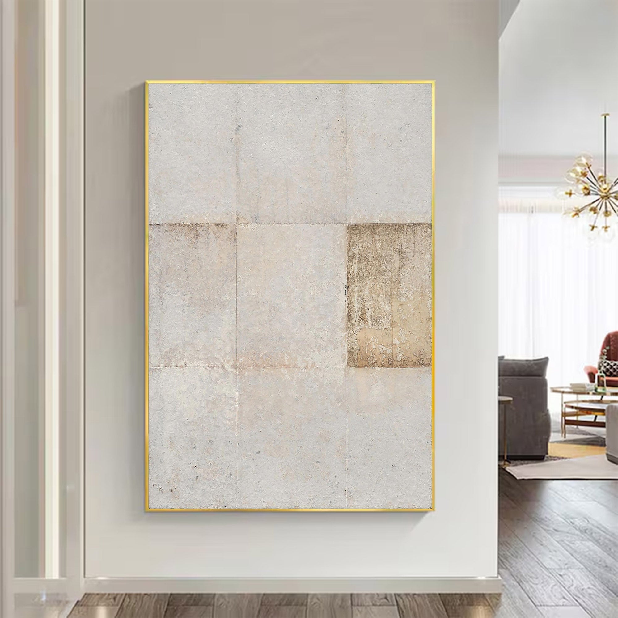 Contemporary Large Square Grid Art | MuroArt #WG 110