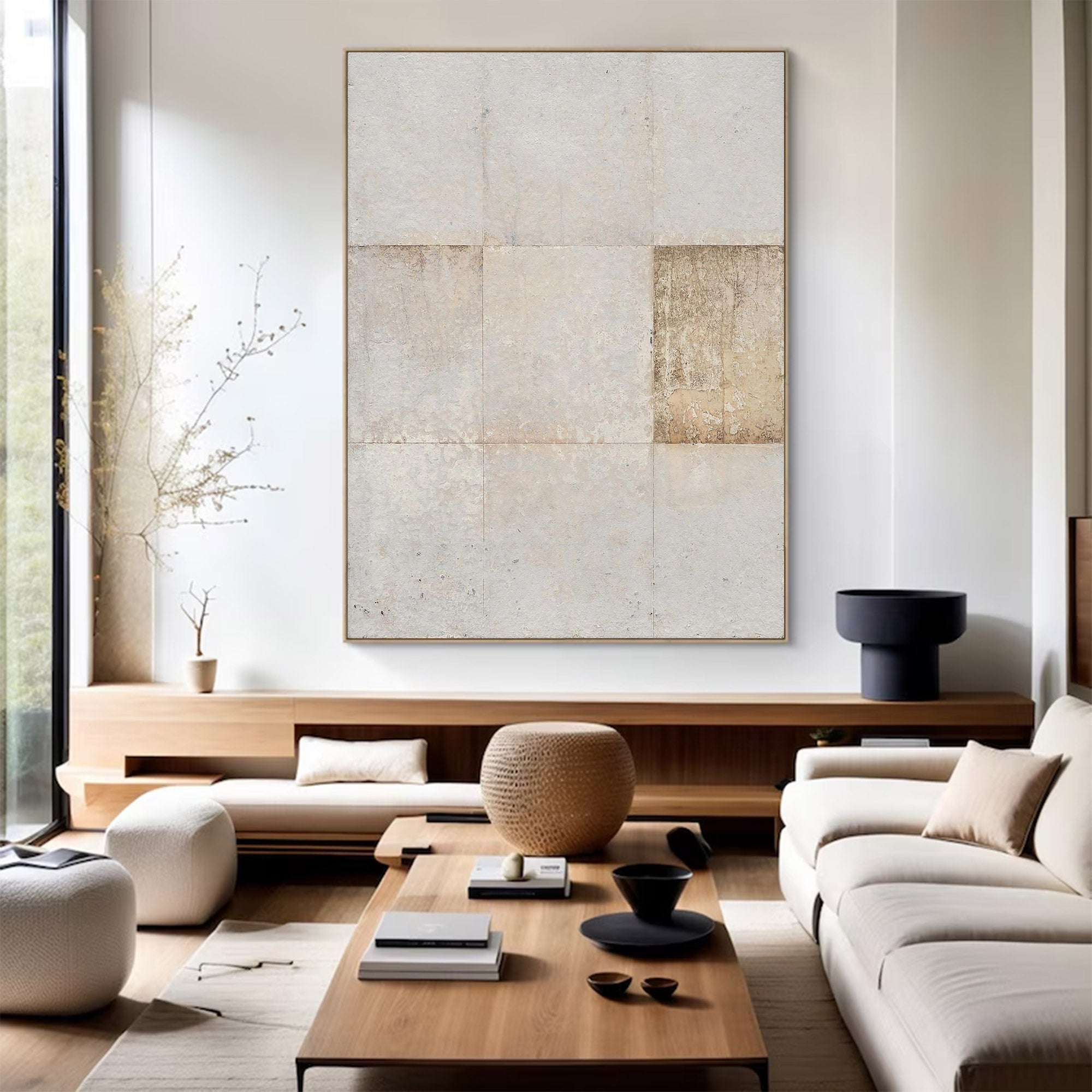 Contemporary Large Square Grid Art | MuroArt #WG 110