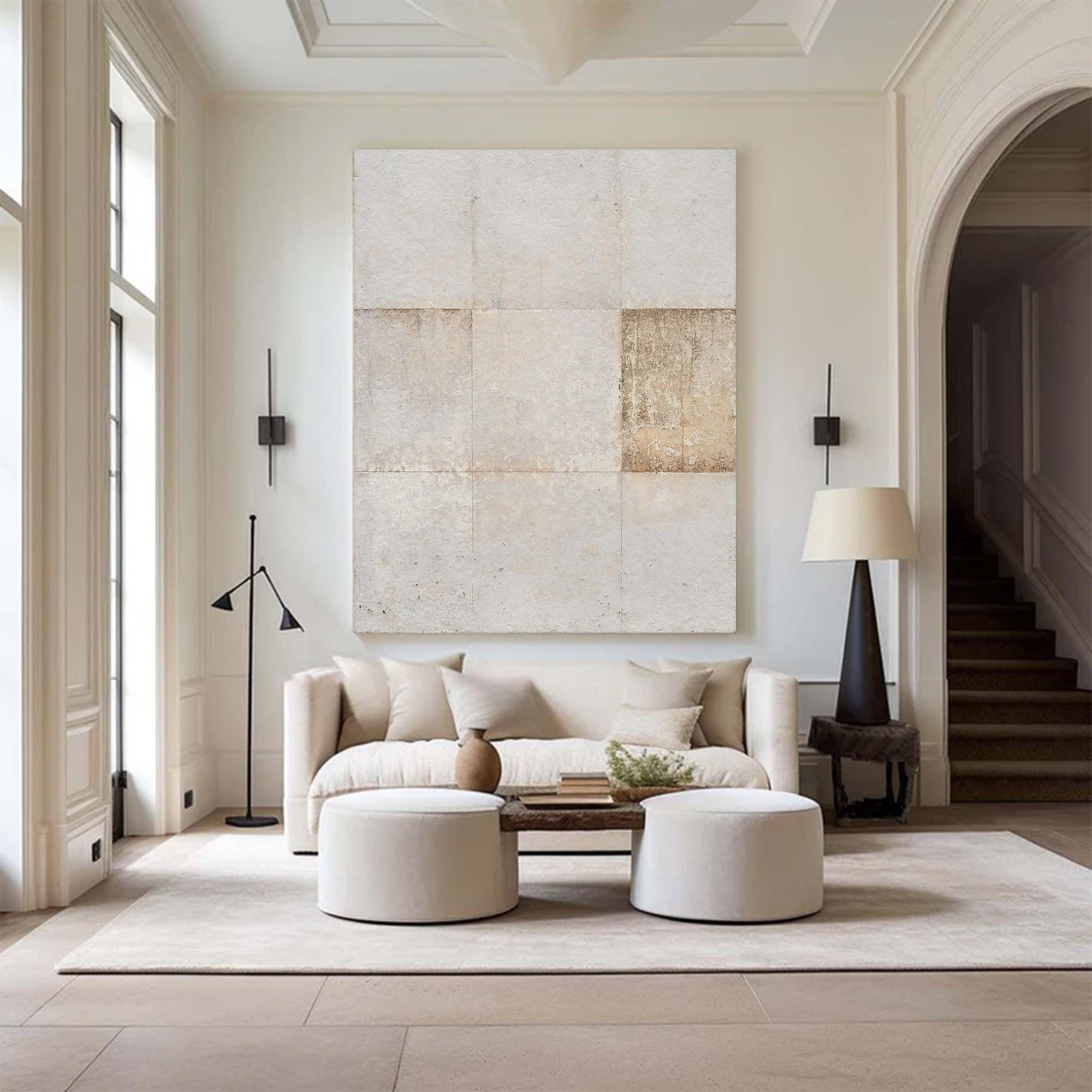 Contemporary Large Square Grid Art | MuroArt #WG 110