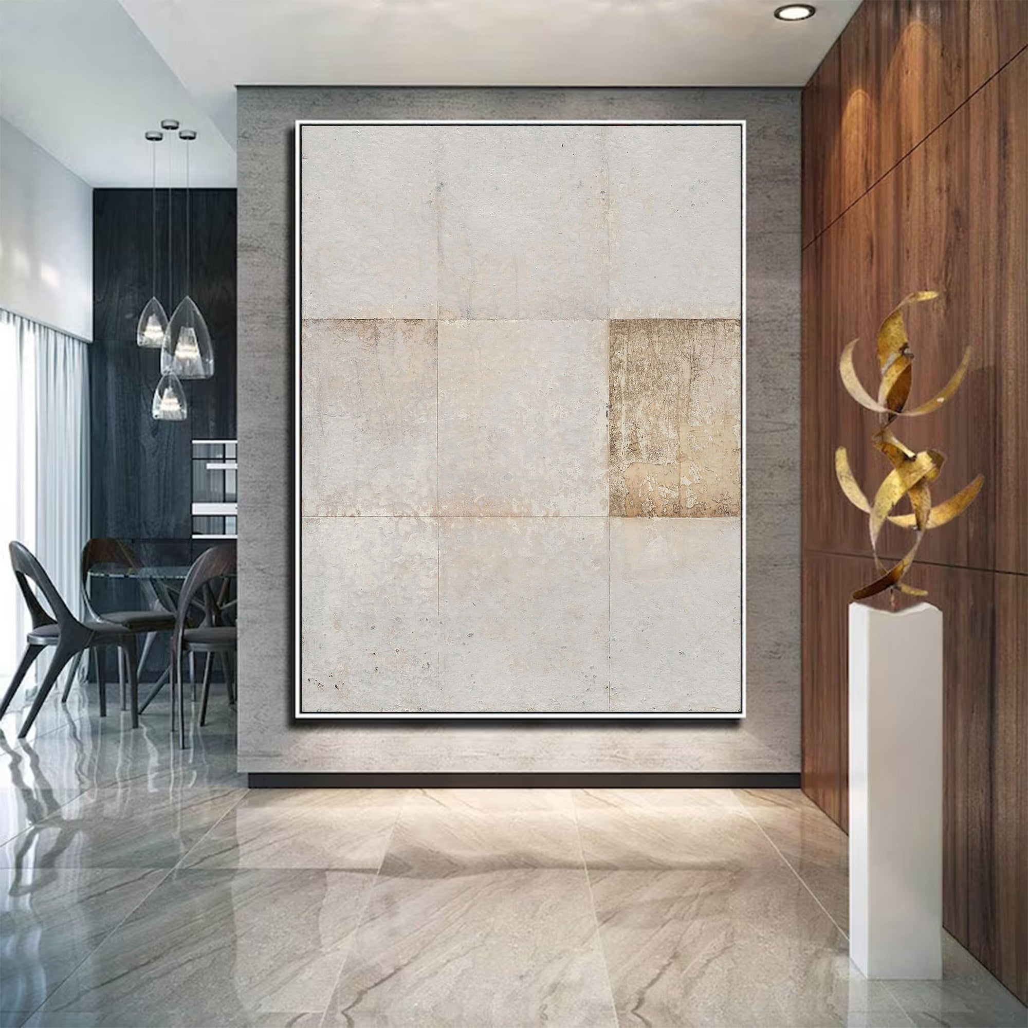 Contemporary Large Square Grid Art | MuroArt #WG 110