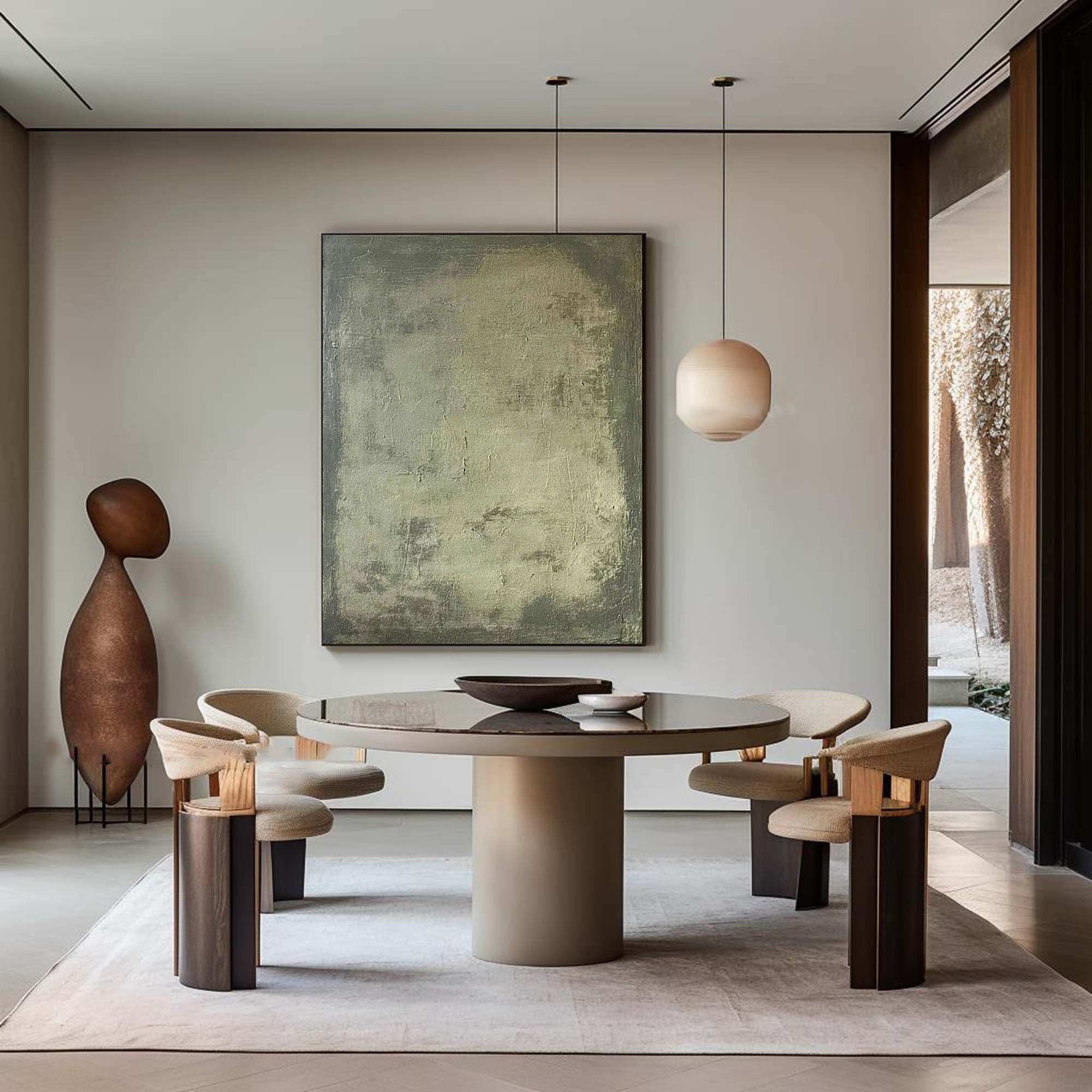 Blue & Green Abstract Painting #BGA 026