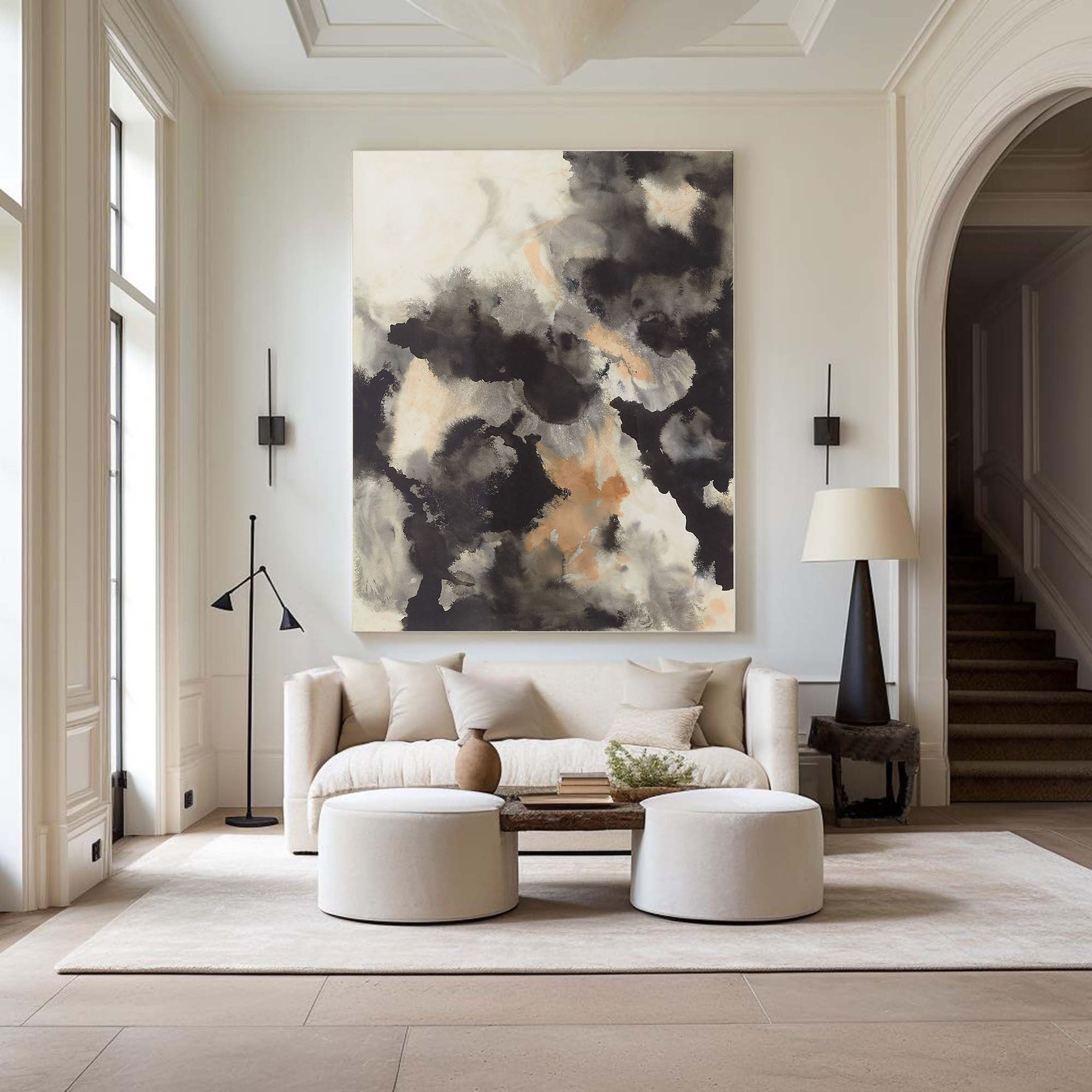 Organic Abstraction, Light and Shadow, Modern Wall Art #BGA 099