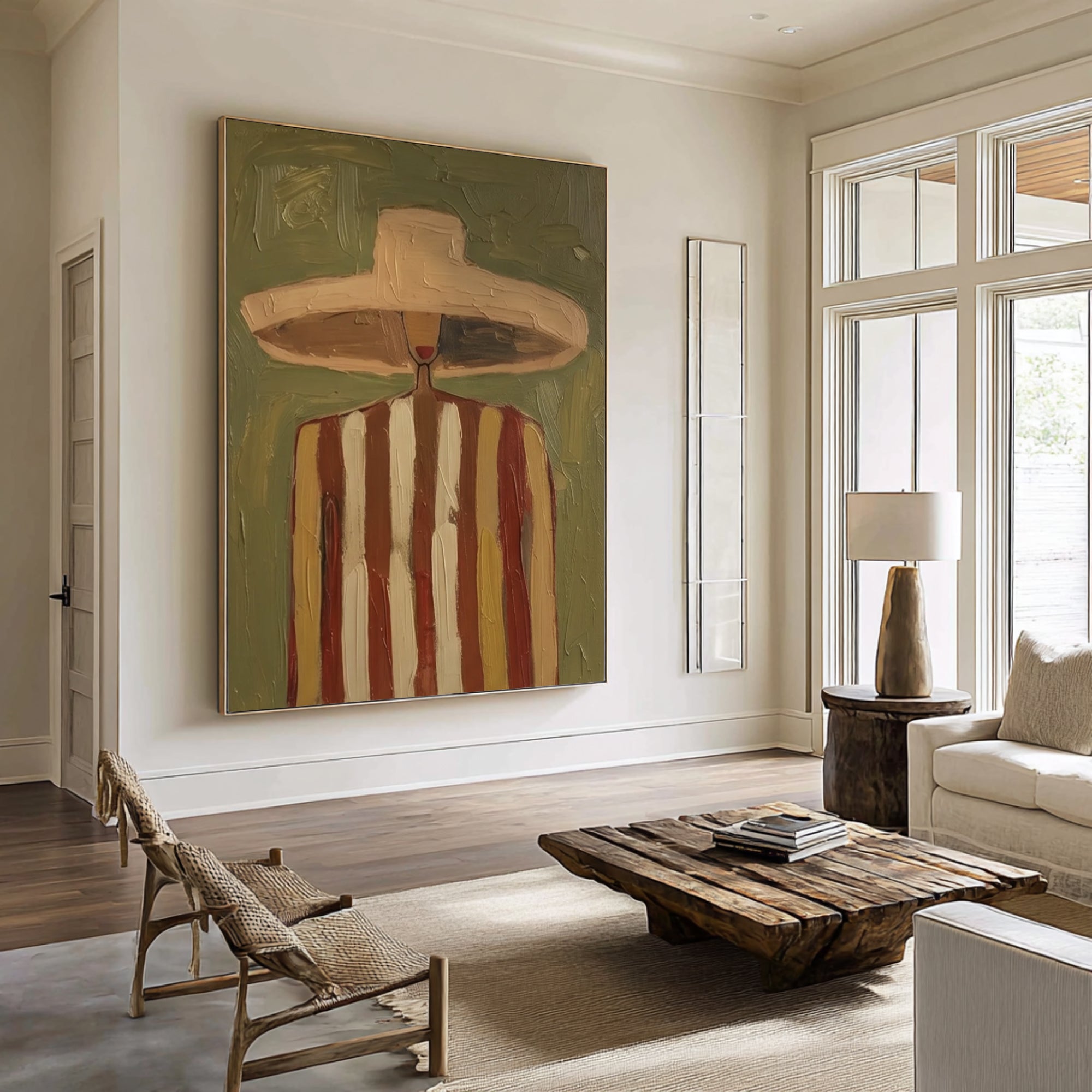 Large Modern Figurative Painting Fashion Inspired Wall Decor