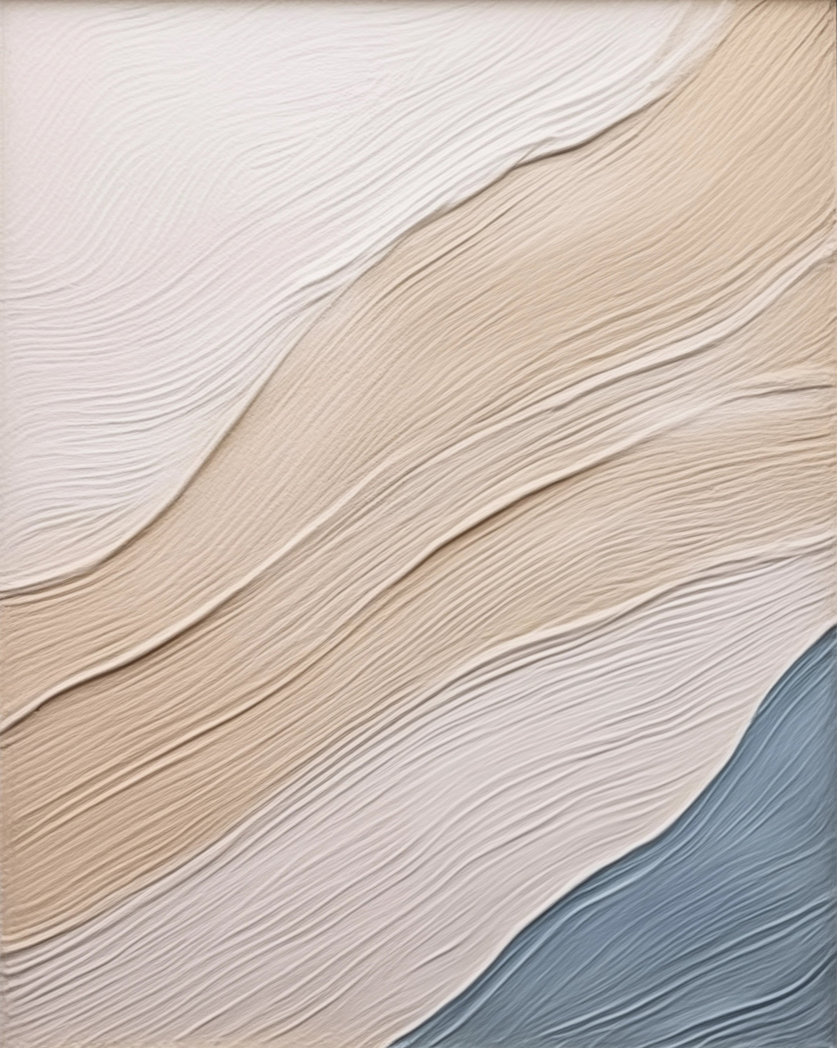 Contemporary 3D Texture Wall Painting, Subtle Flow Design #BGA 243