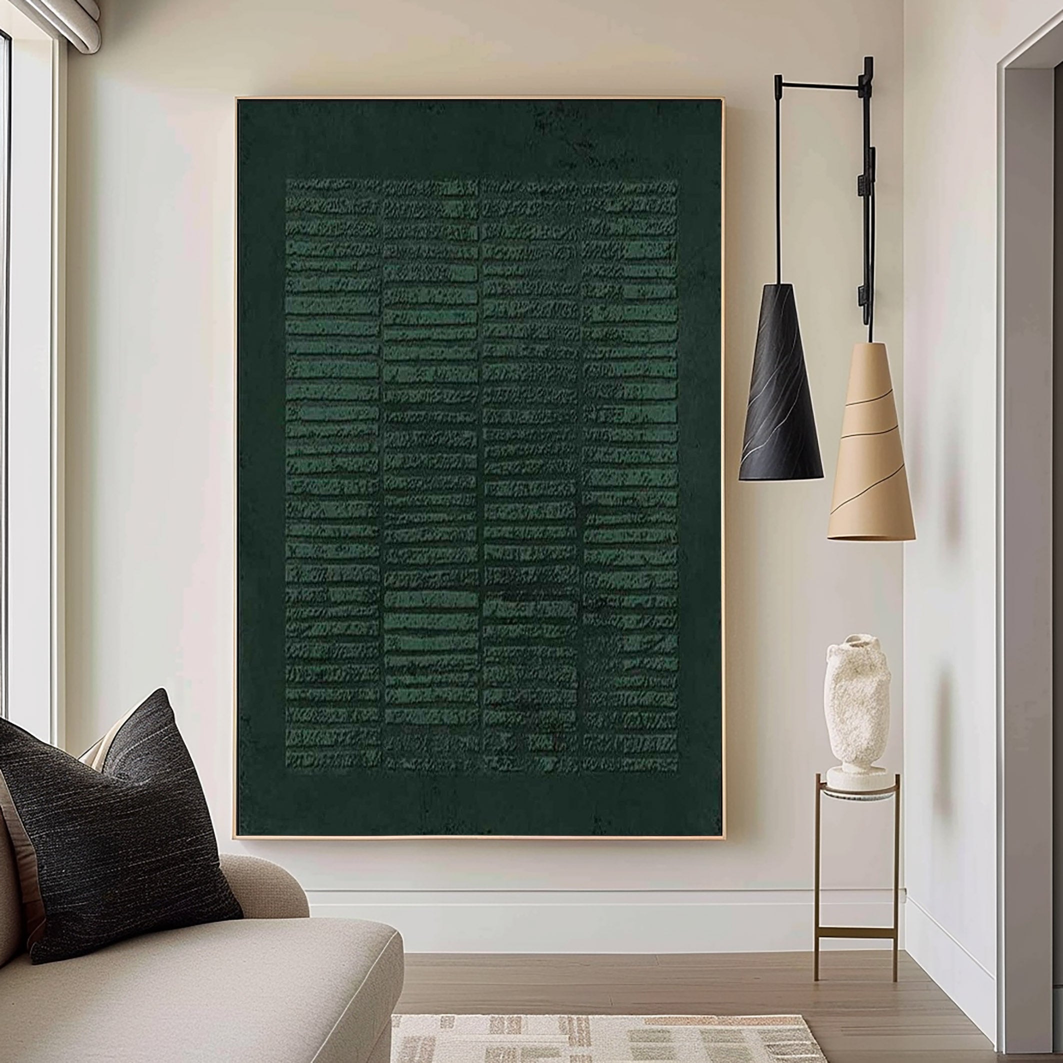 Green Minimalist Painting #GM 011
