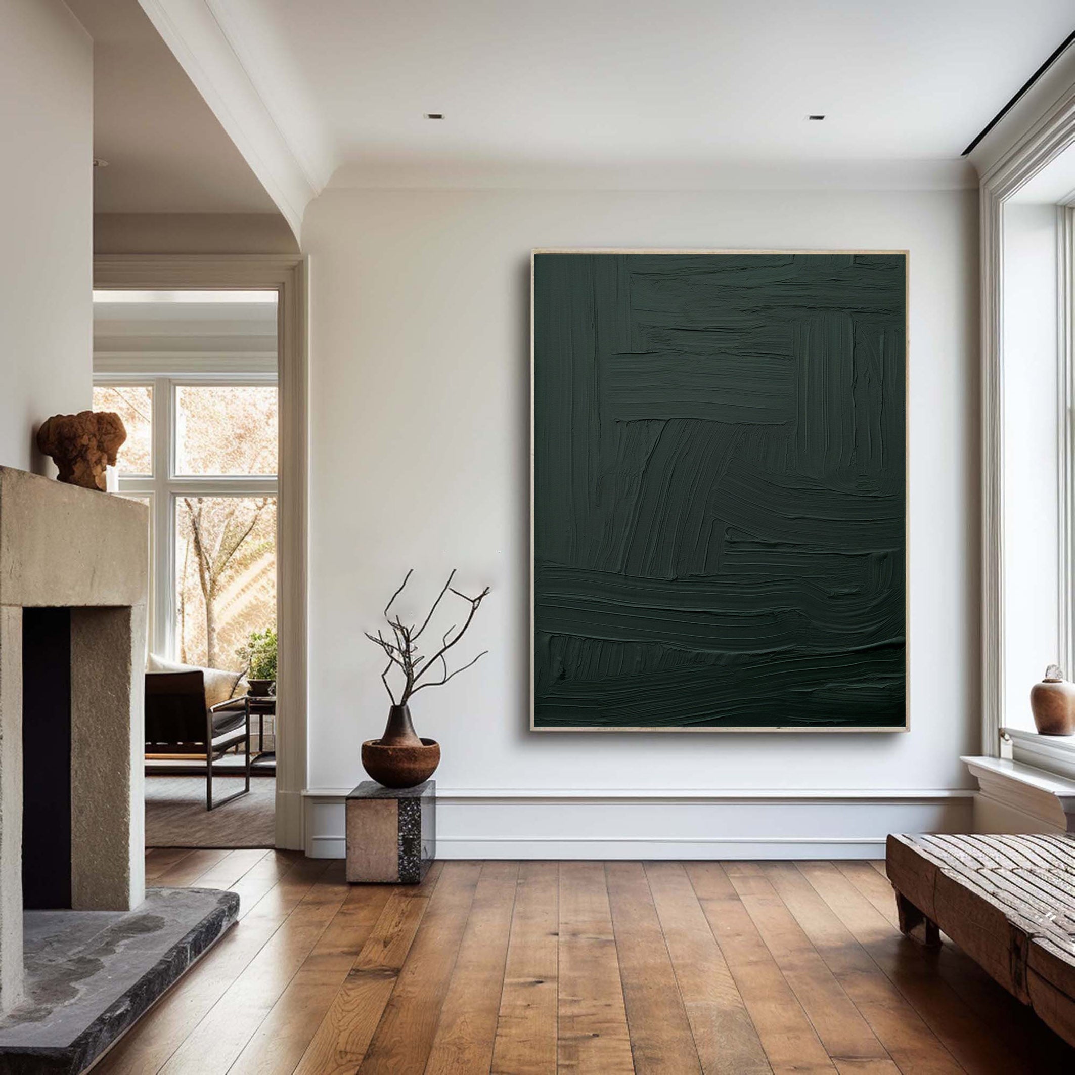 Blue & Green Minimalist Painting #BGM 022