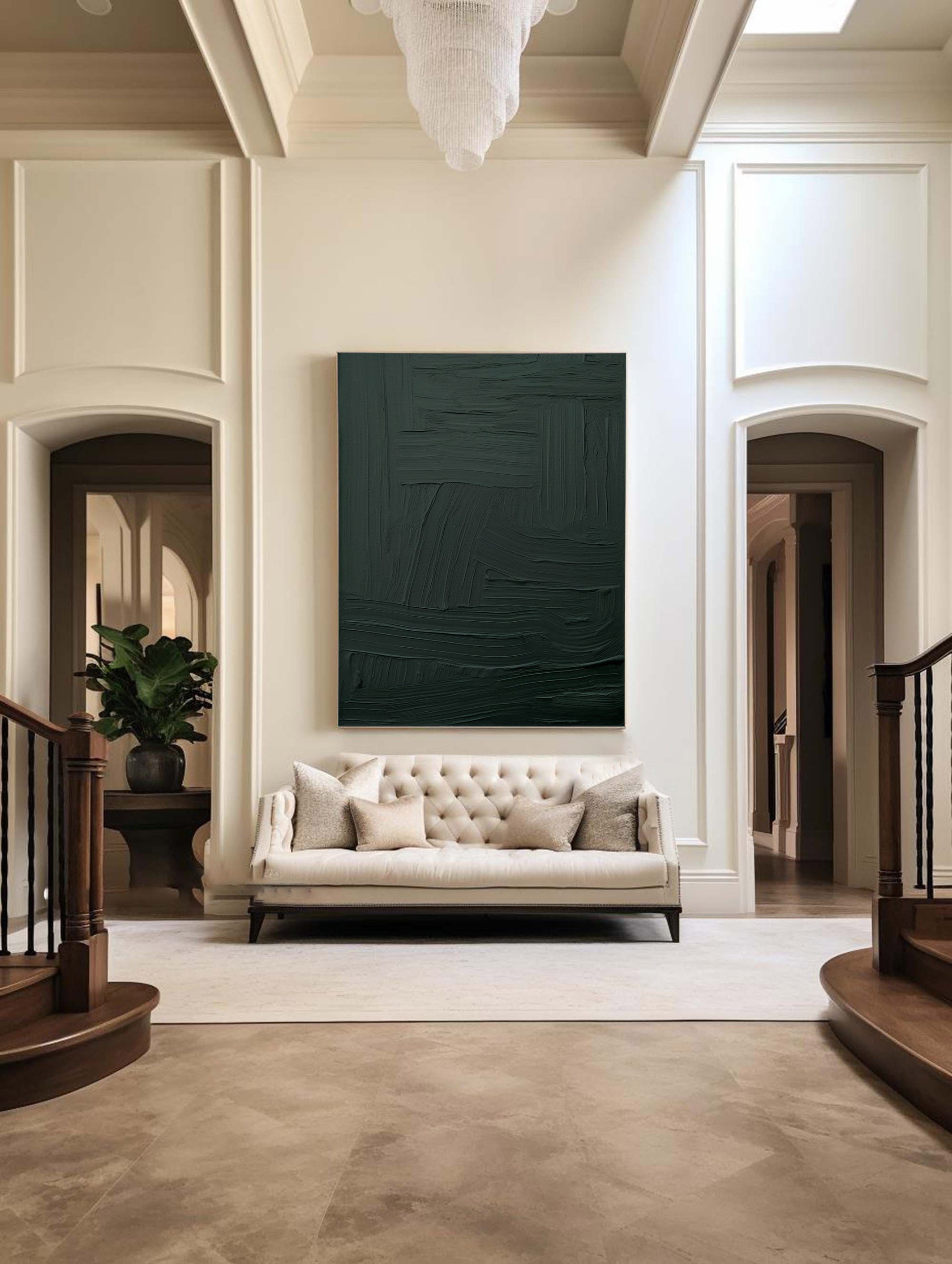 Blue & Green Minimalist Painting #BGM 022