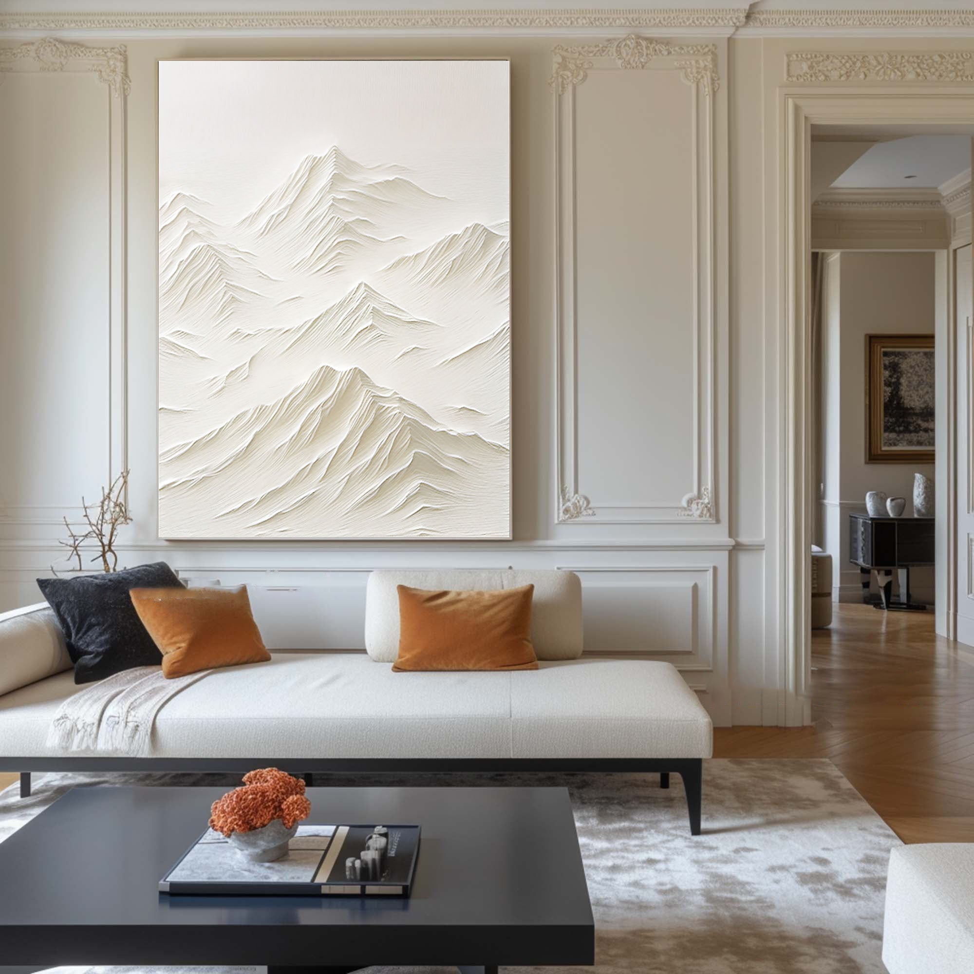 White Minimalist Painting #WM 029