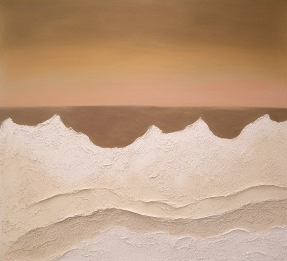 Minimalist Earth Tone Abstract, Subtle Landscape Wall Art #BGA 252