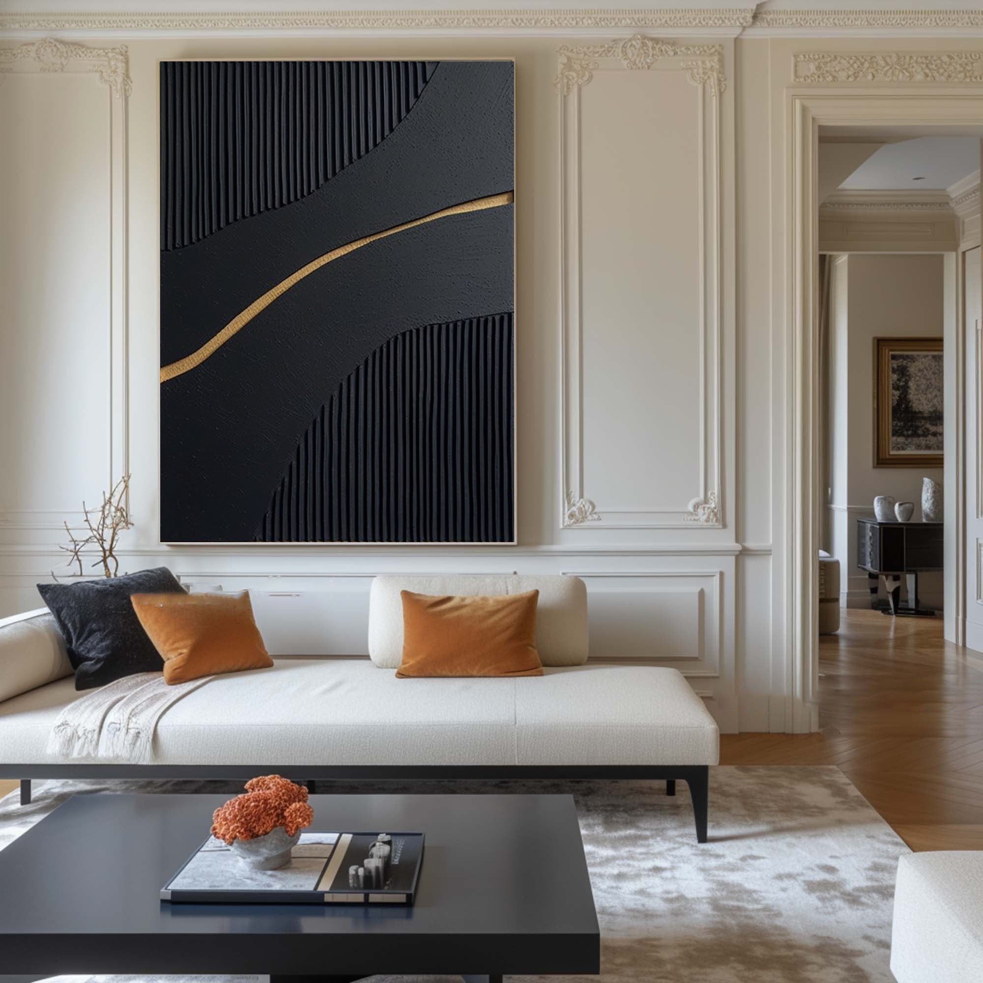 Black Minimalist Painting #BM 065