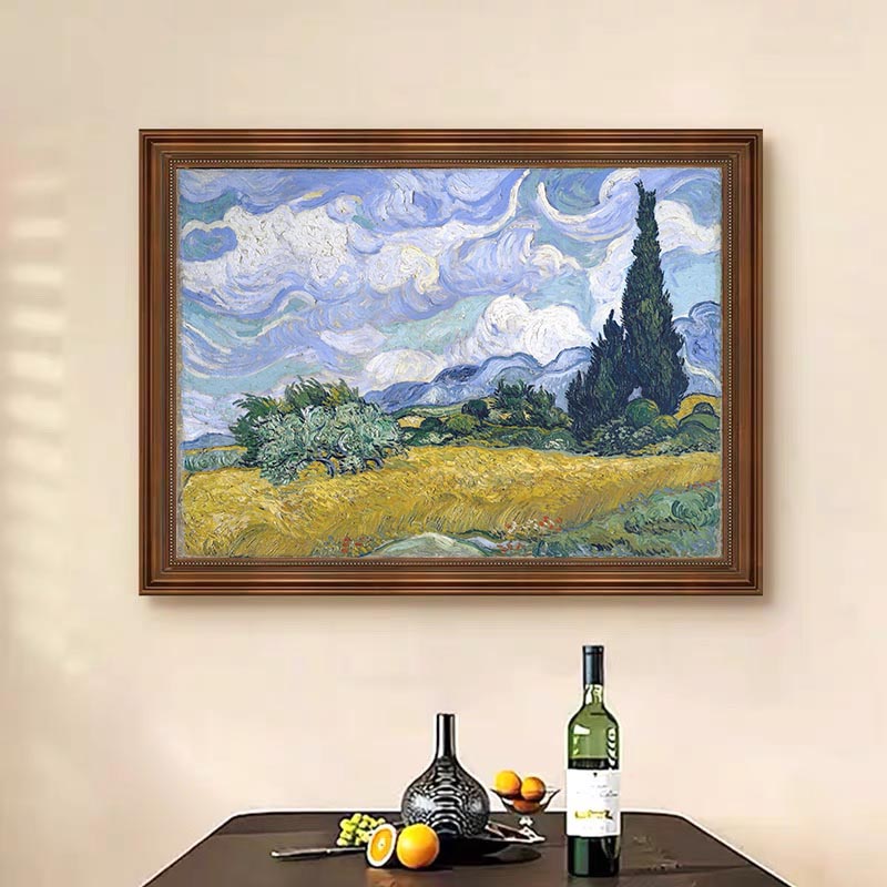Wheat Field with Cypresses In A Brighter Hue #BGA 103