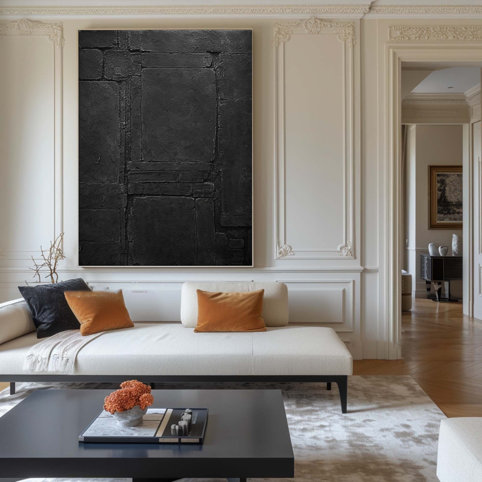 Black Minimalist Painting #BM 071
