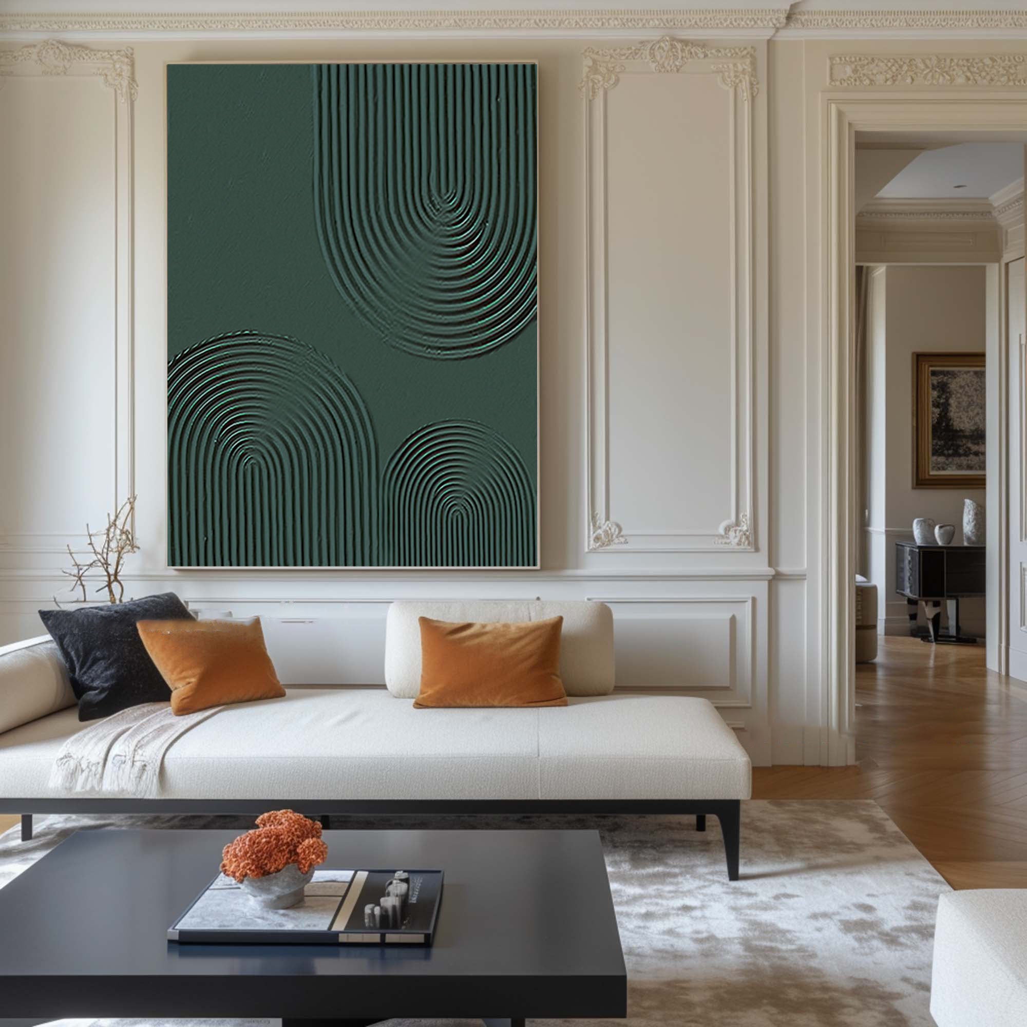 Modern Geometric Abstract Art Elegant Hallway Decoration #GM 014