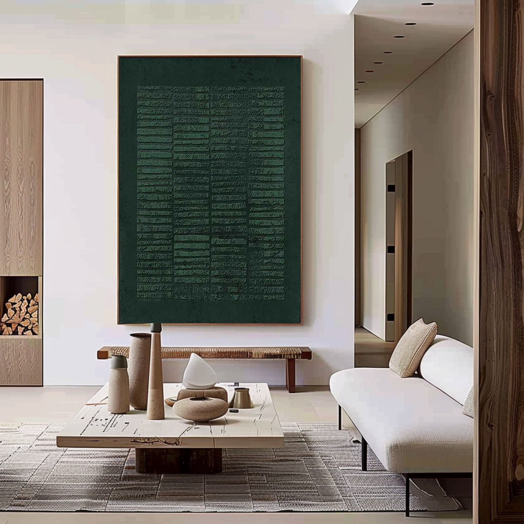 Green Minimalist Painting #GM 011
