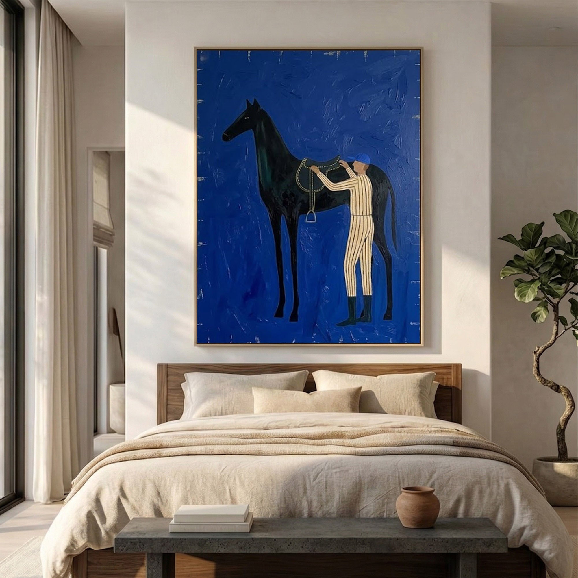 Abstract Cowboy Horse Wall Art #MRA 101