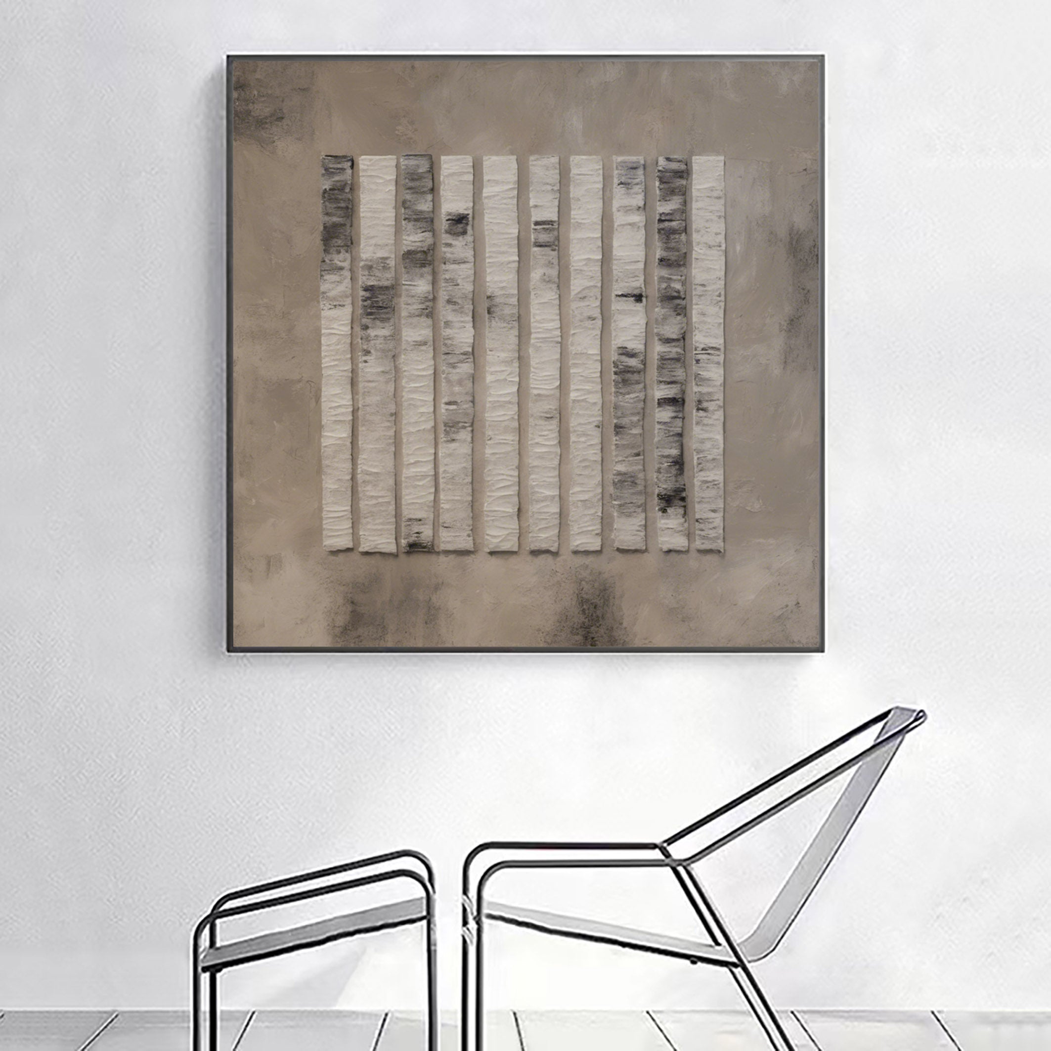 Beige & Brown Abstract Painting #BBA 010