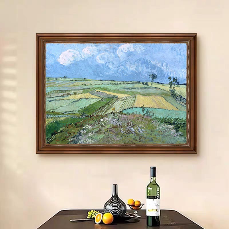 Landscape at Auvers in the Rain, Vincent Van Gogh Inspired #BGA 105