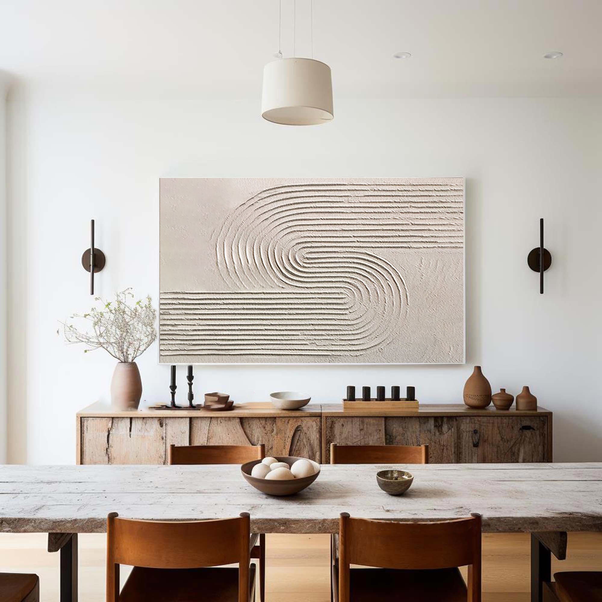 Beige & Brown Minimalist Painting #BBM 031