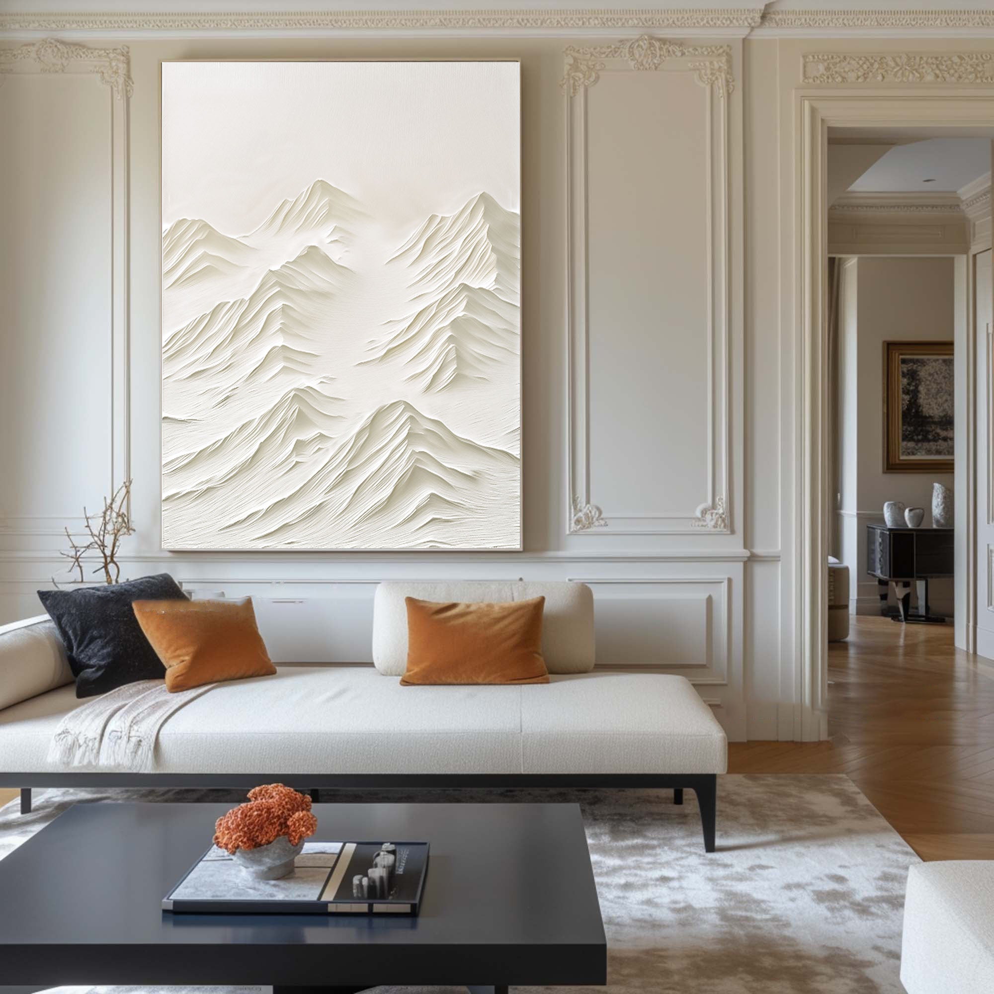 White Minimalist Painting #WM 037