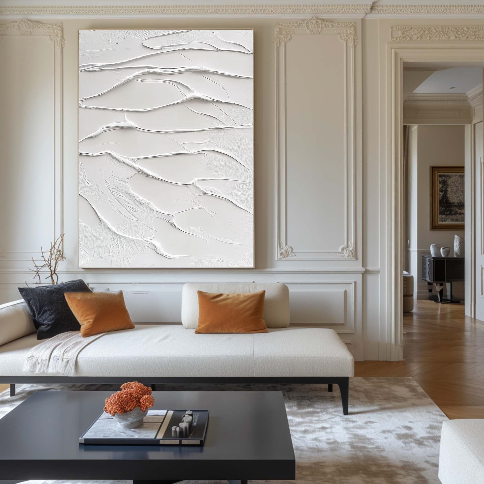 White Minimalist Painting #WM 030