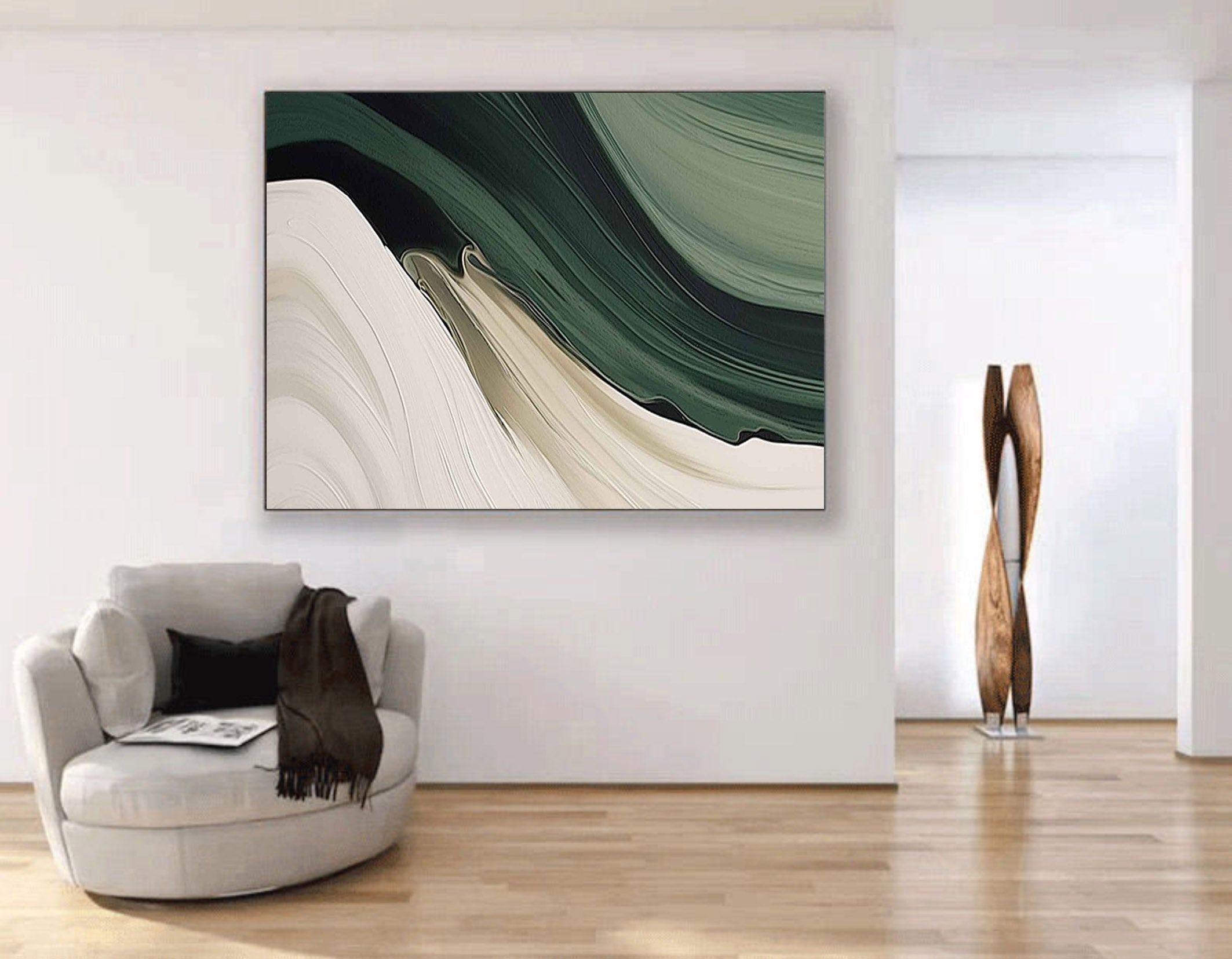 Blue & Green Abstract Painting #BGA 004