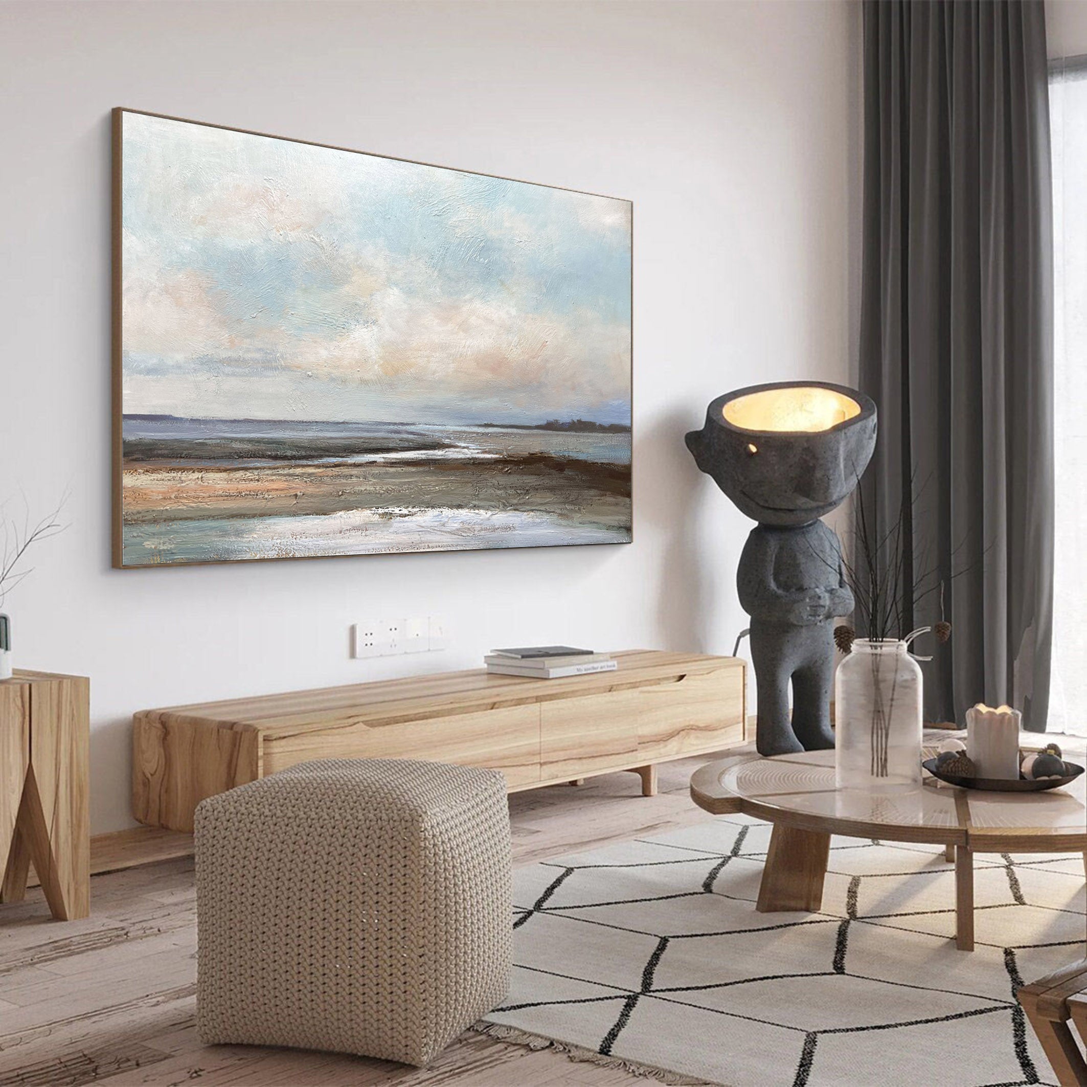 Blue & Green Abstract Painting #BGA 003