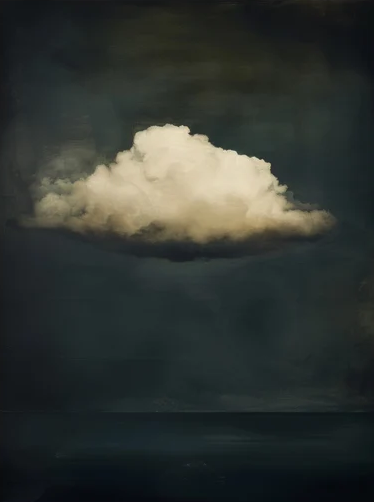 Pastel Cloud Art Large Abstract Canvas for Relaxing Ambiance #SP 005
