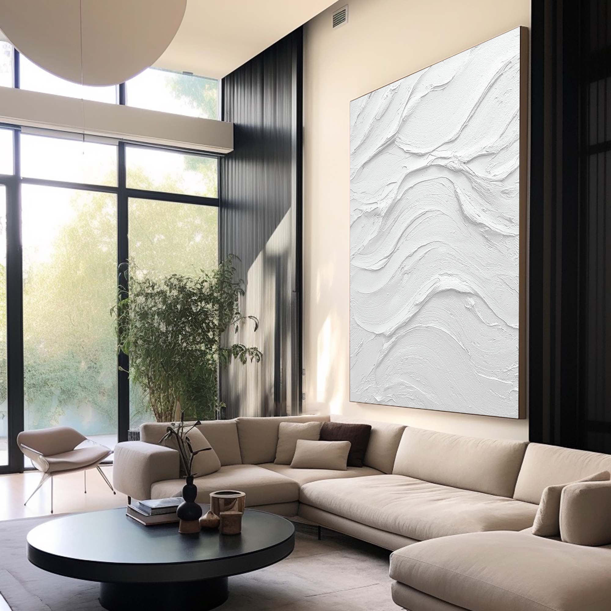 White Minimalist Painting #WM 027