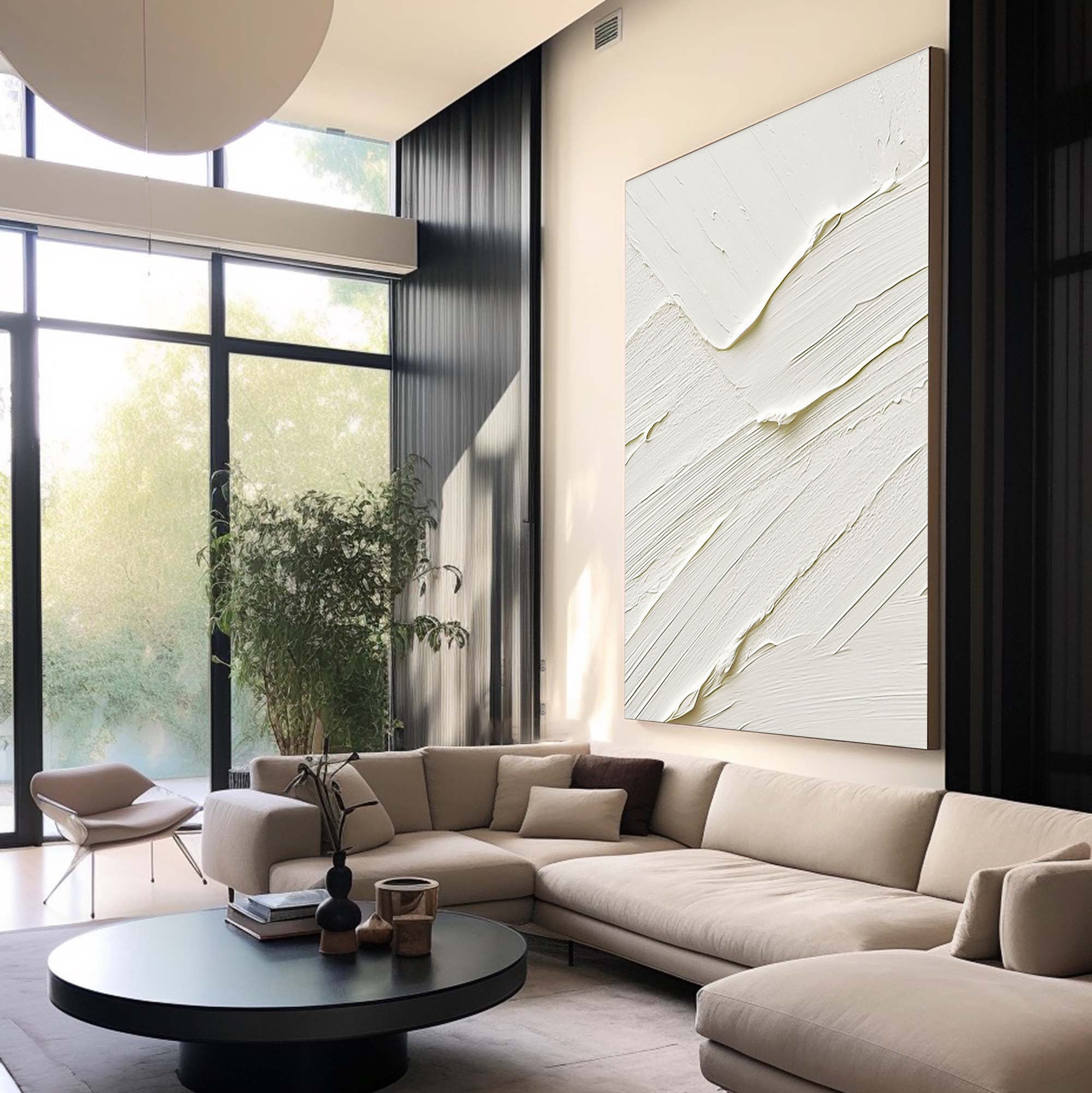 White Minimalist Painting #WM 019