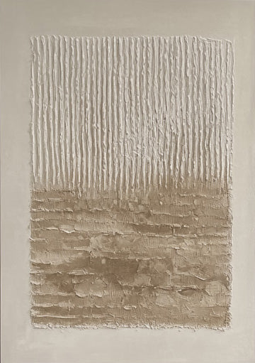Minimalist Neutral Art with Texture and Subtly Layered Ground #BGA 278