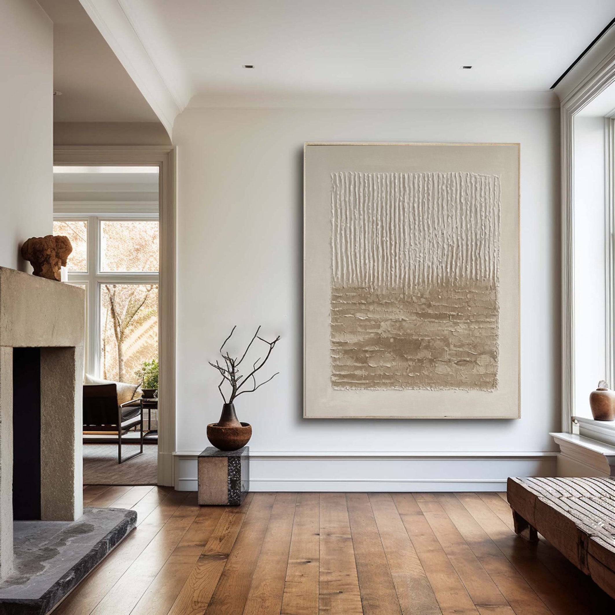 Wabi Sabi Art with Vertical Wear and Horizontal Earth #BGA 280