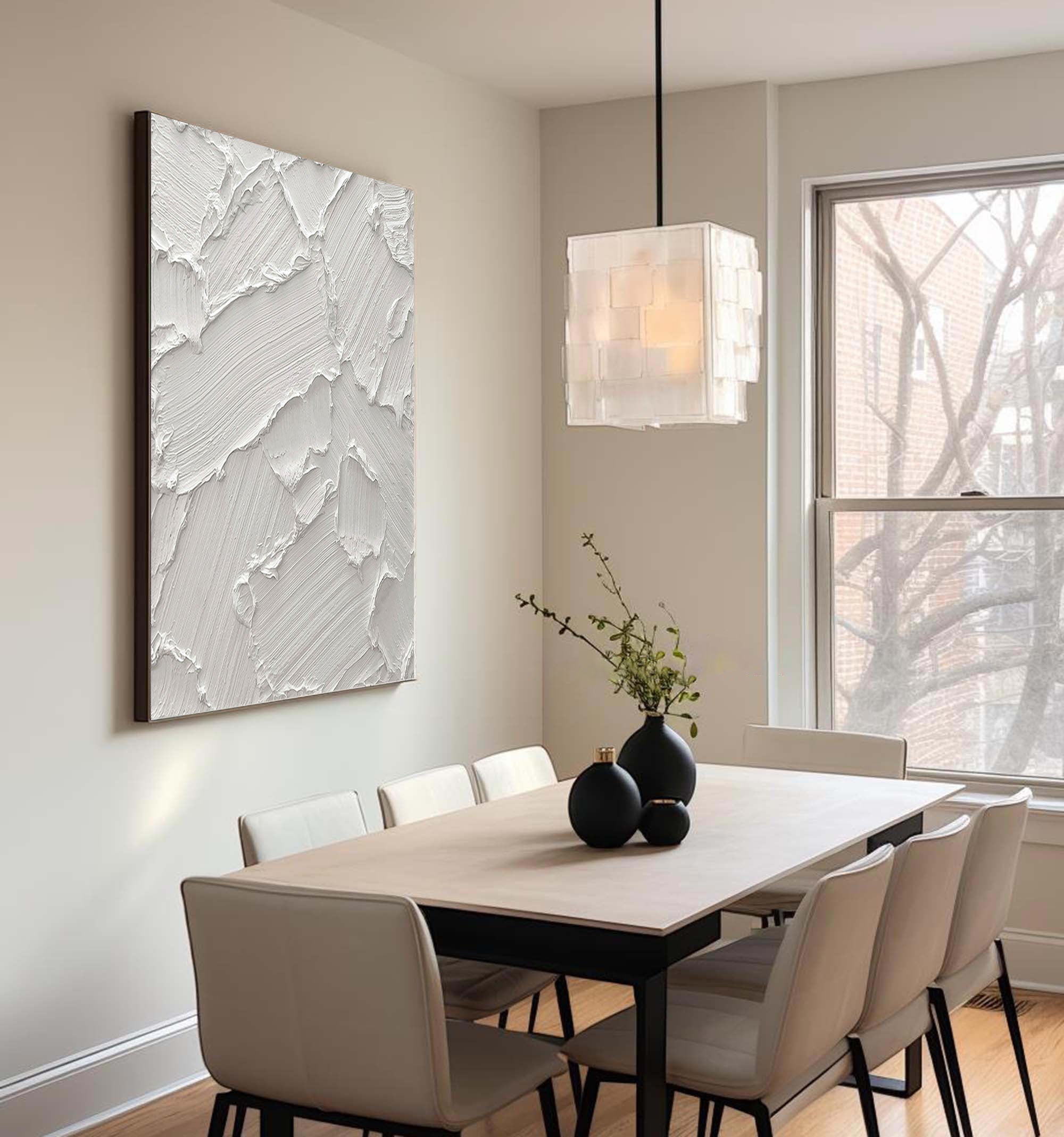 White Minimalist Painting #WM 026