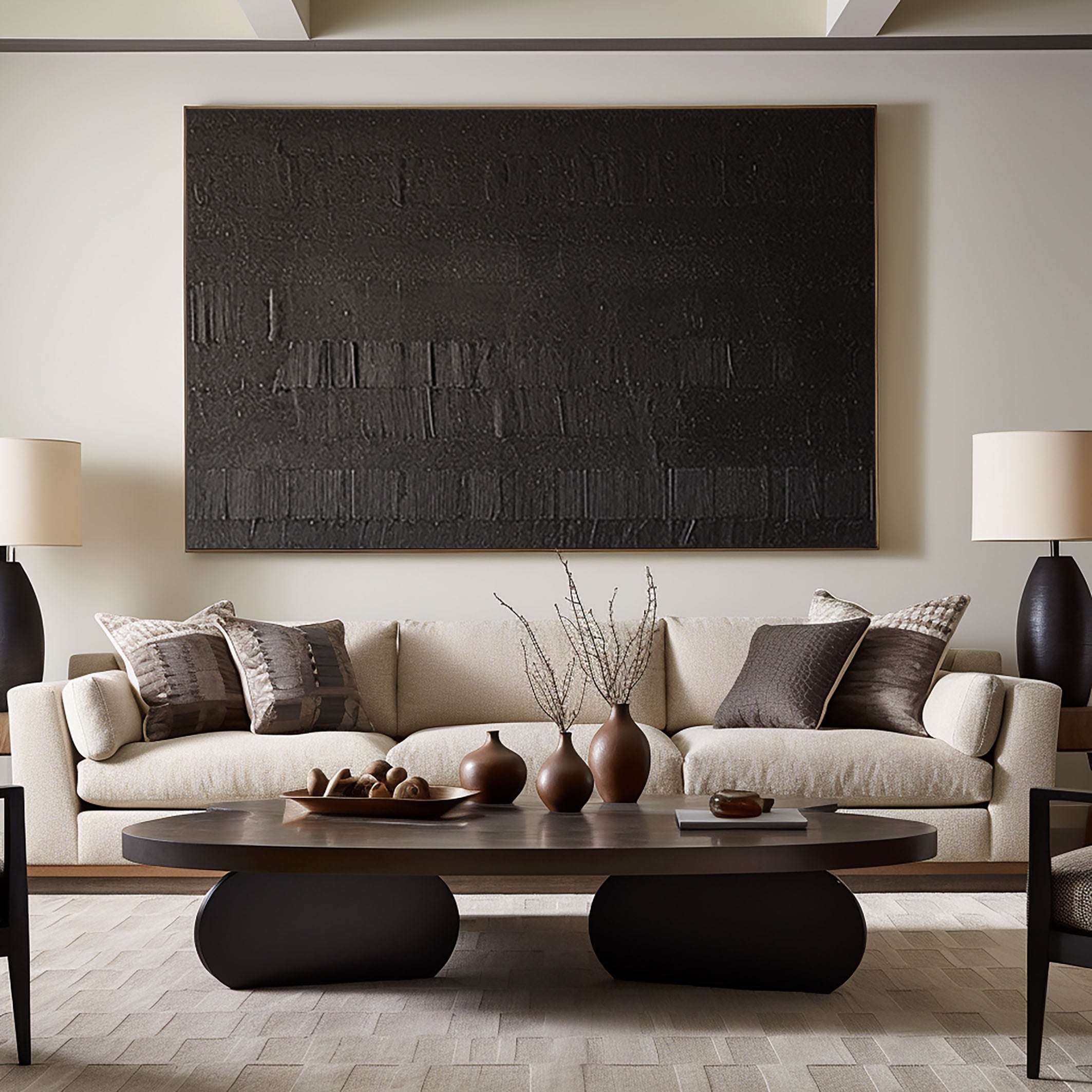 Black Minimalist Painting #BM 014