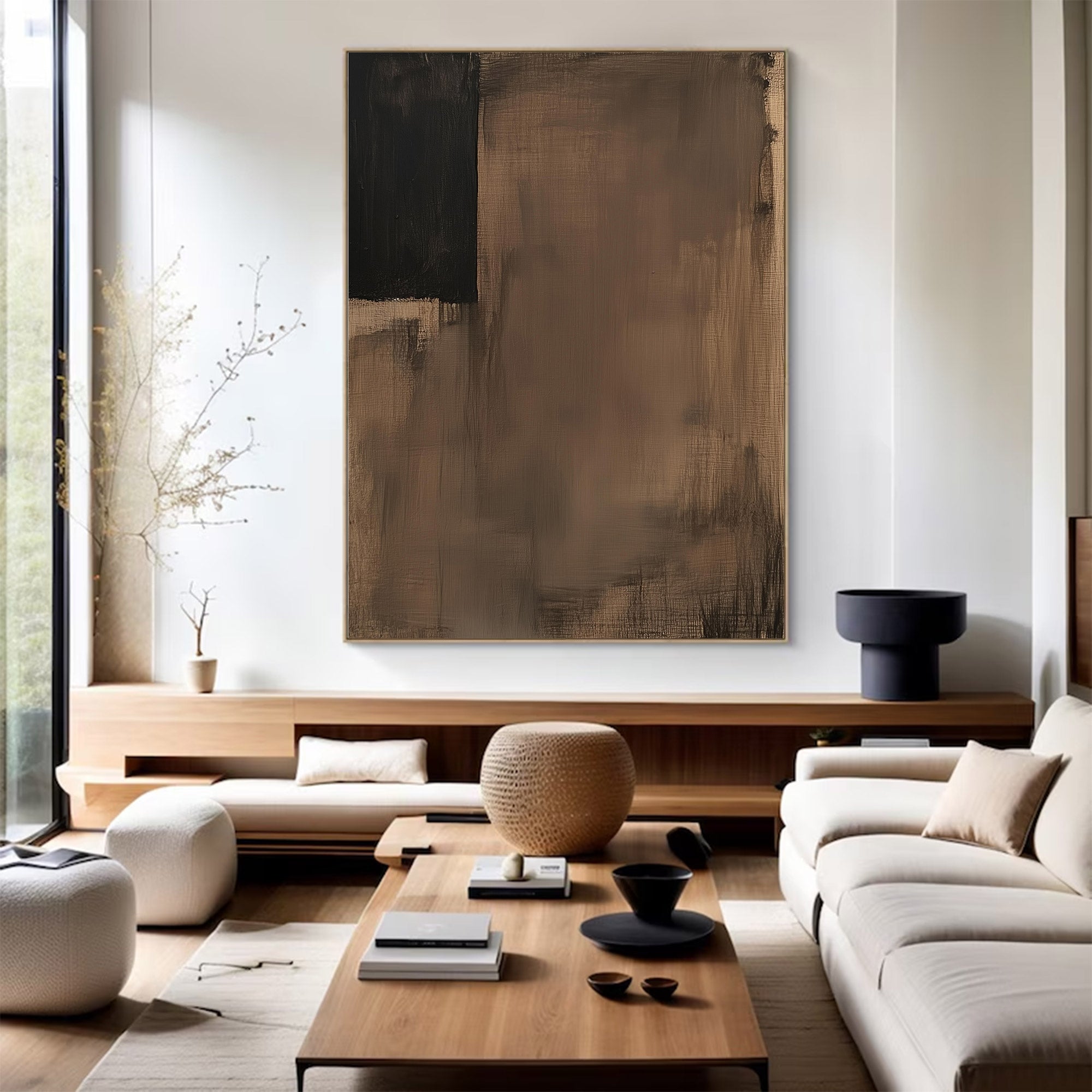 Abstract Large Textured Neutral Art | MuroArt #WG 114
