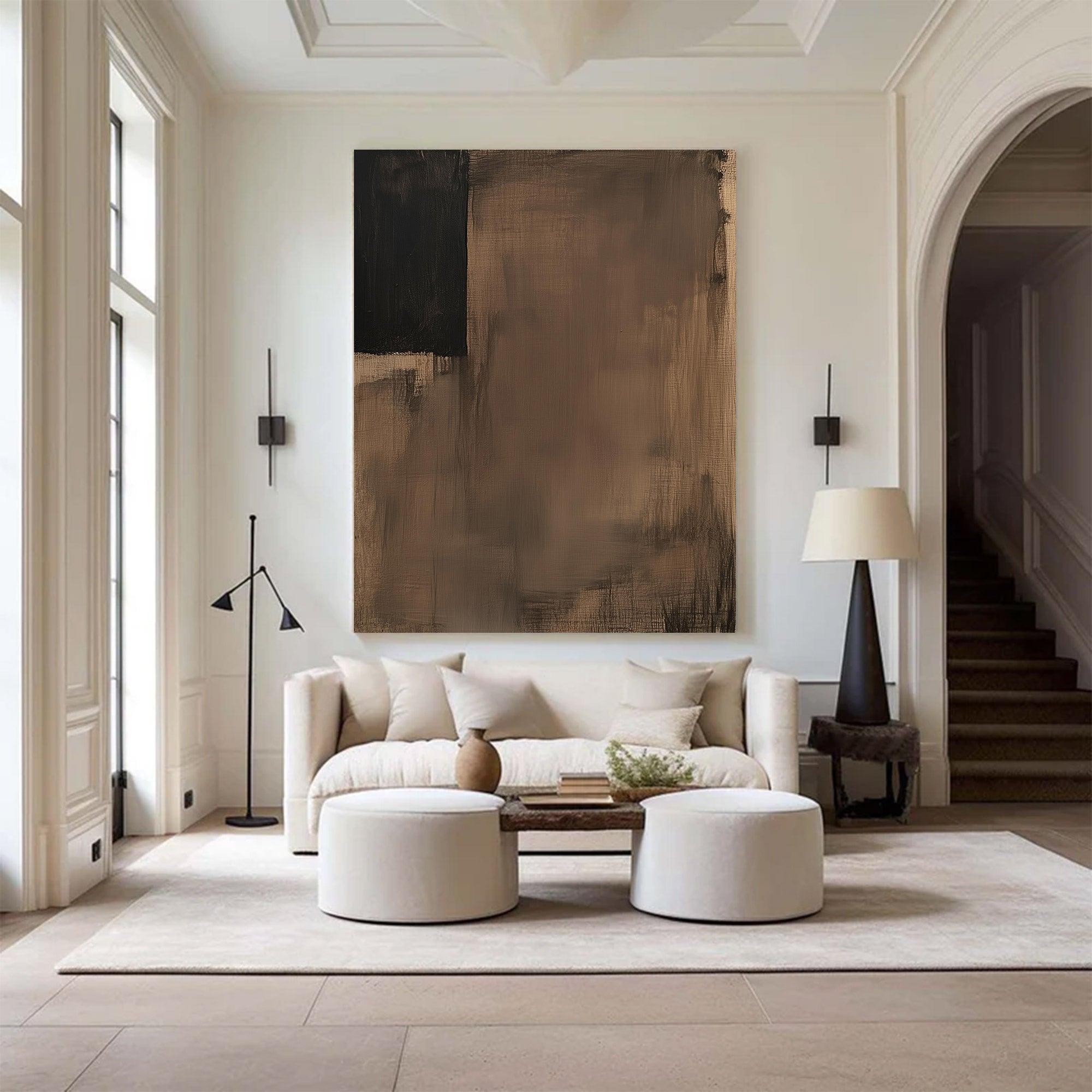 Abstract Large Textured Neutral Art | MuroArt #WG 114