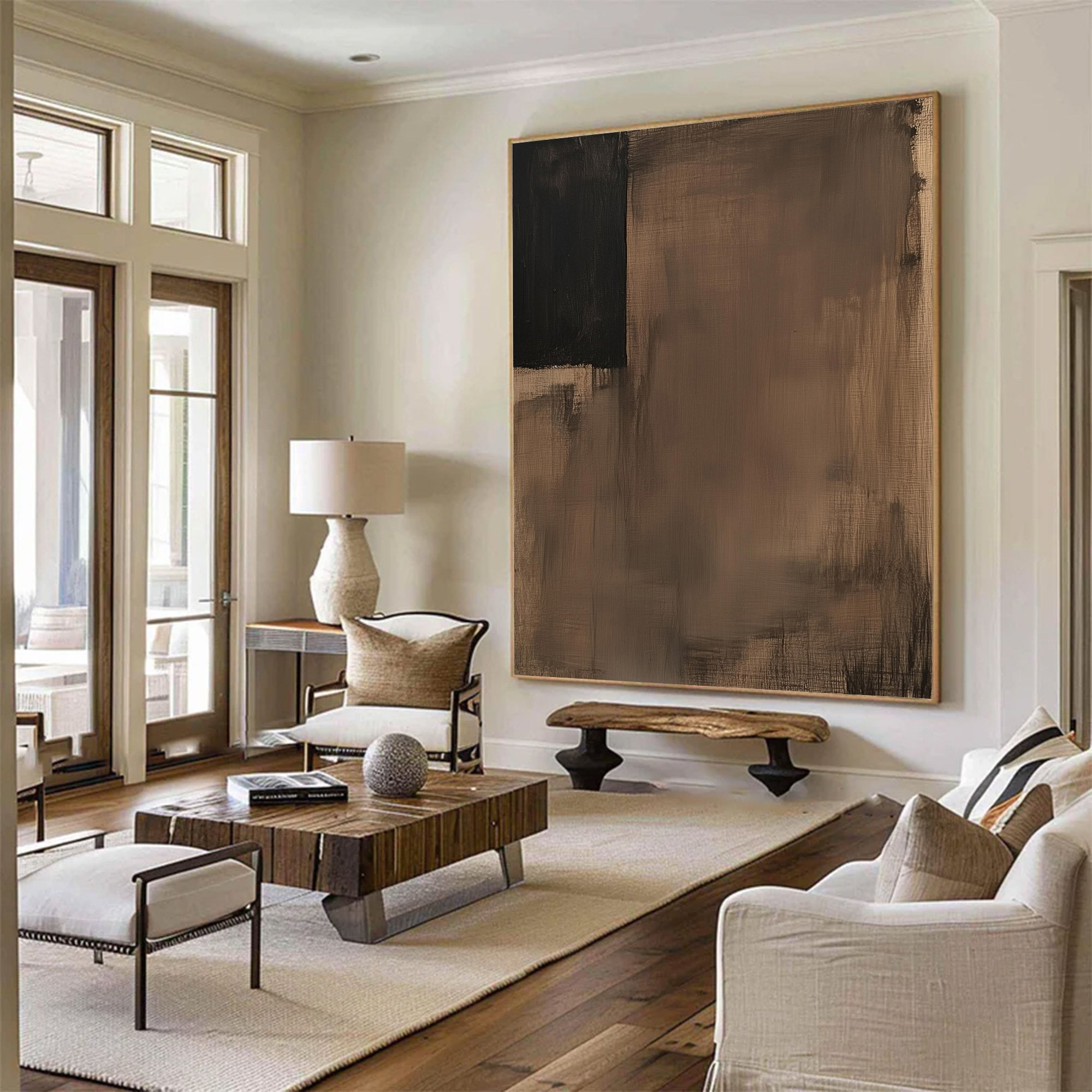 Abstract Large Textured Neutral Art | MuroArt #WG 114