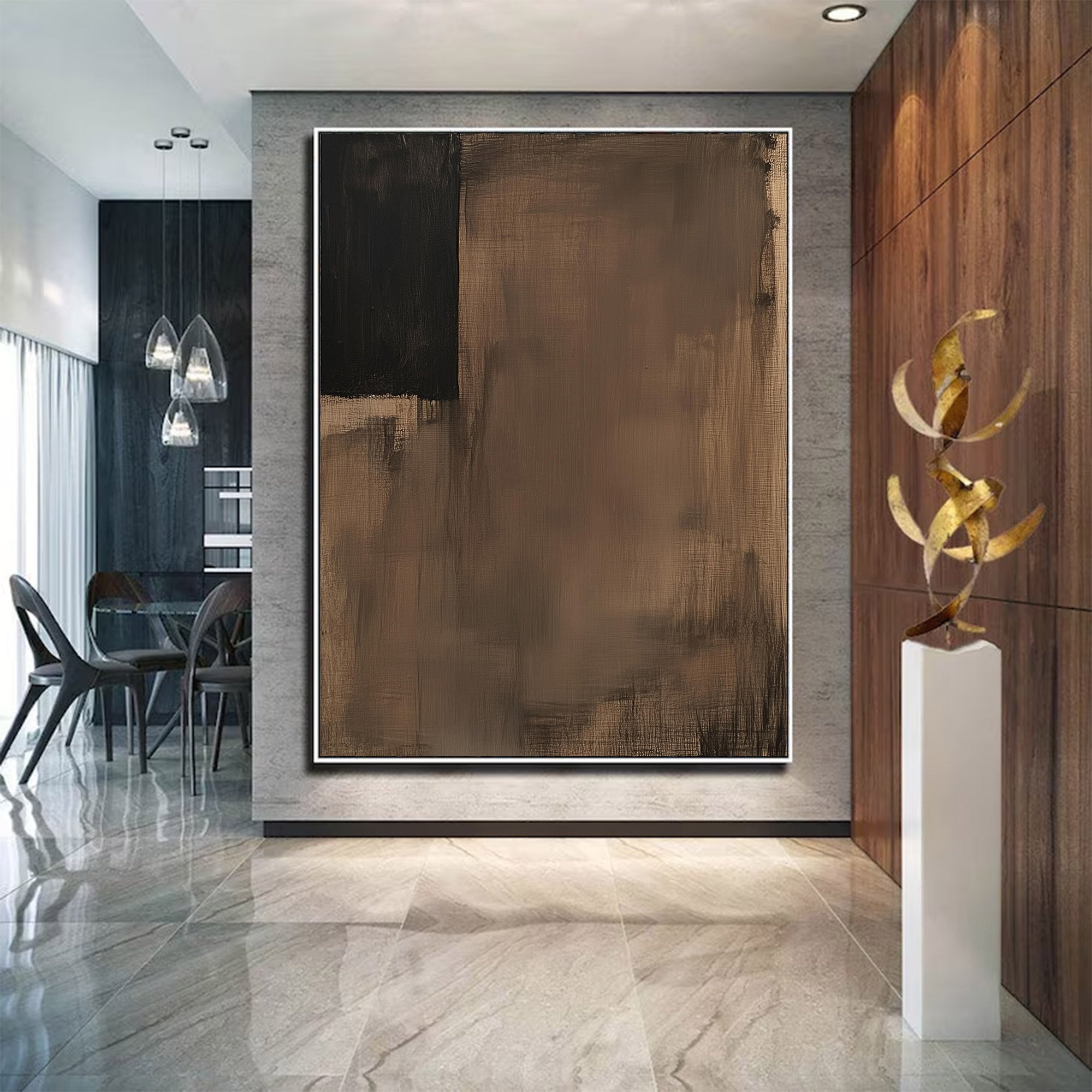 Abstract Large Textured Neutral Art | MuroArt #WG 114