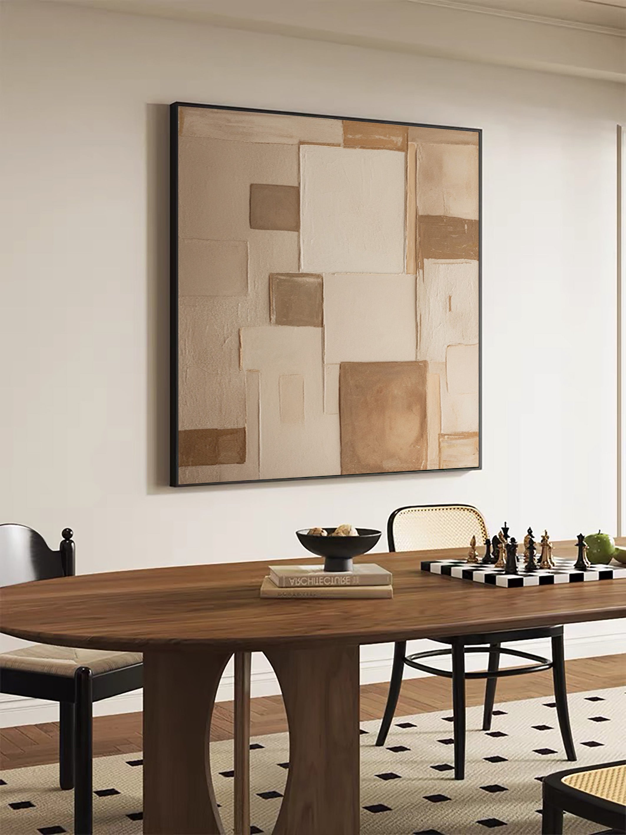 Minimalist Abstract with Geometric Overlap for Modern Home #BGA 286