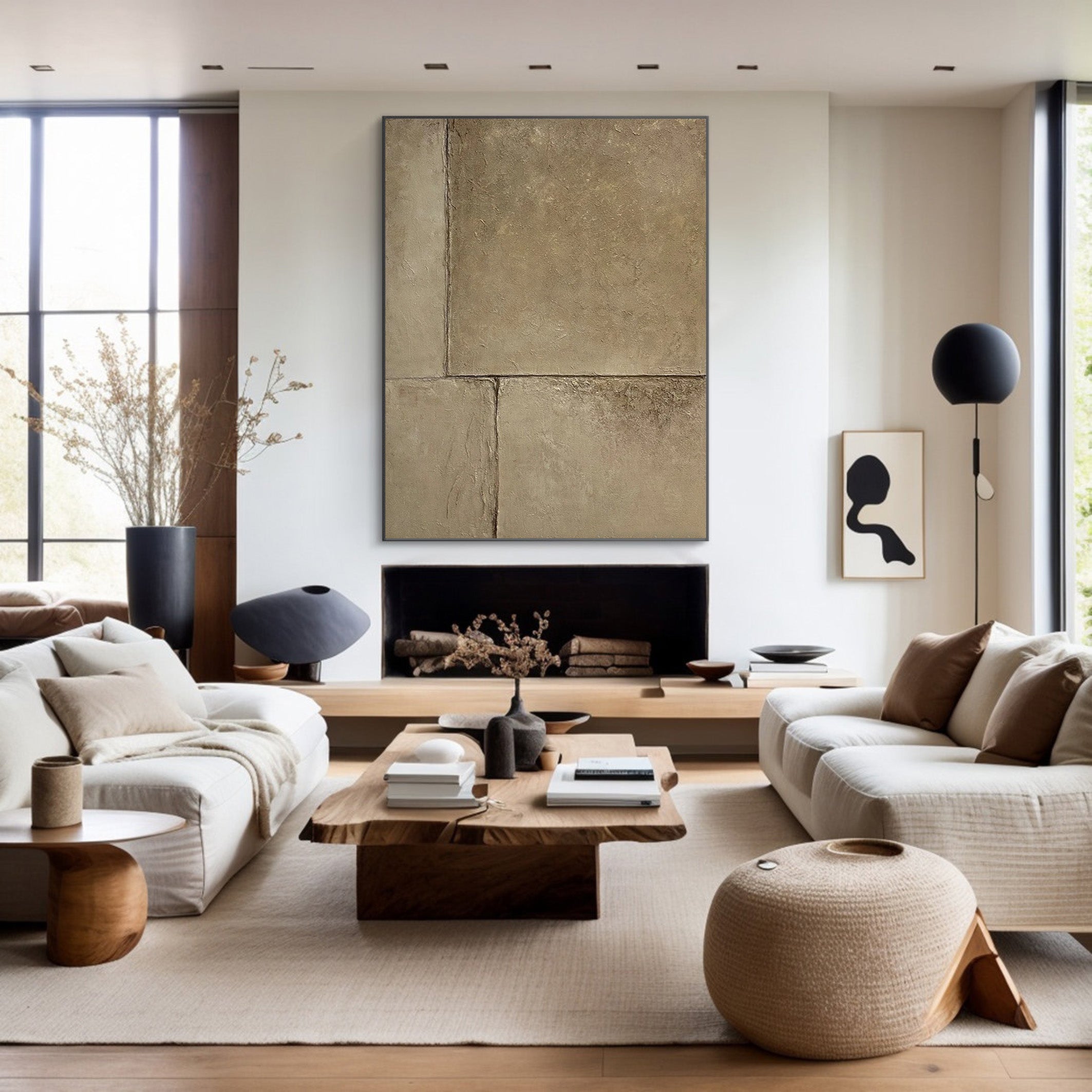 Large Stone Texture Abstract, Minimalist Wall Art #BGA 208