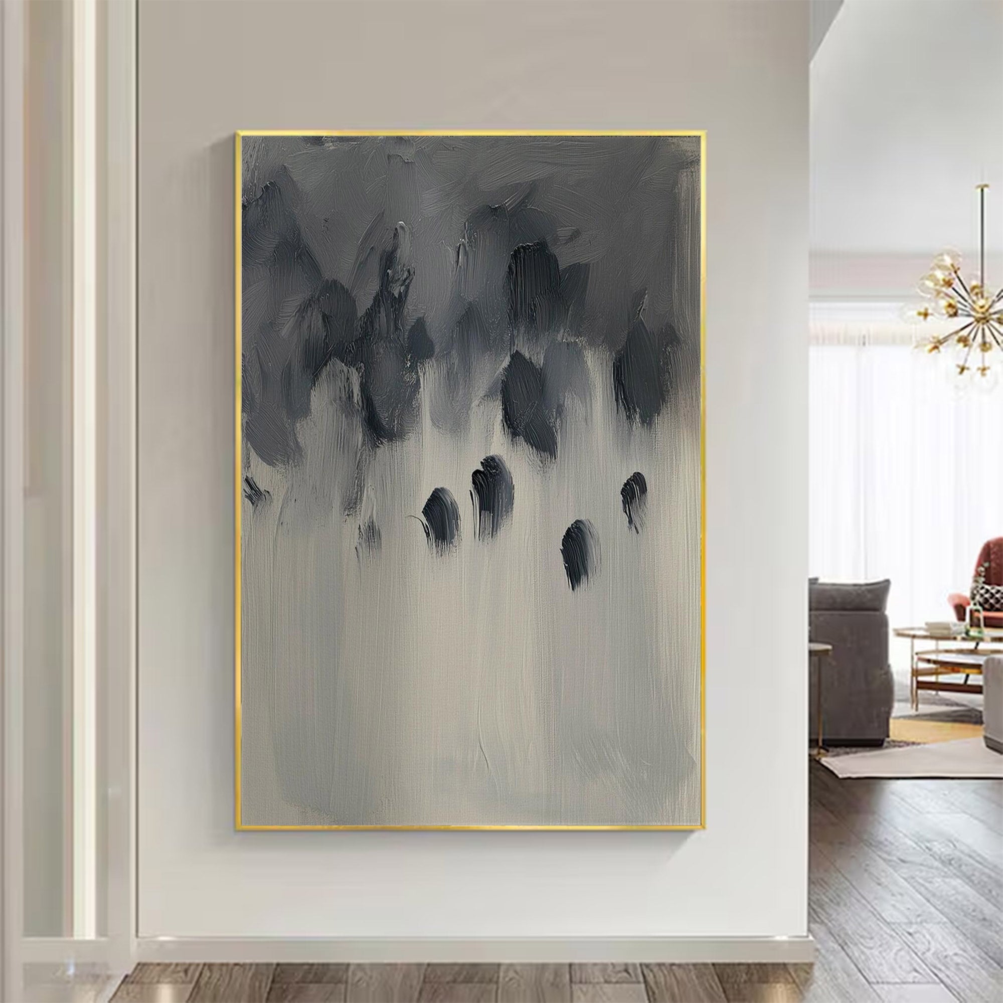 Contemporary Large Moody Abstract Ar | MuroArt #WG 116