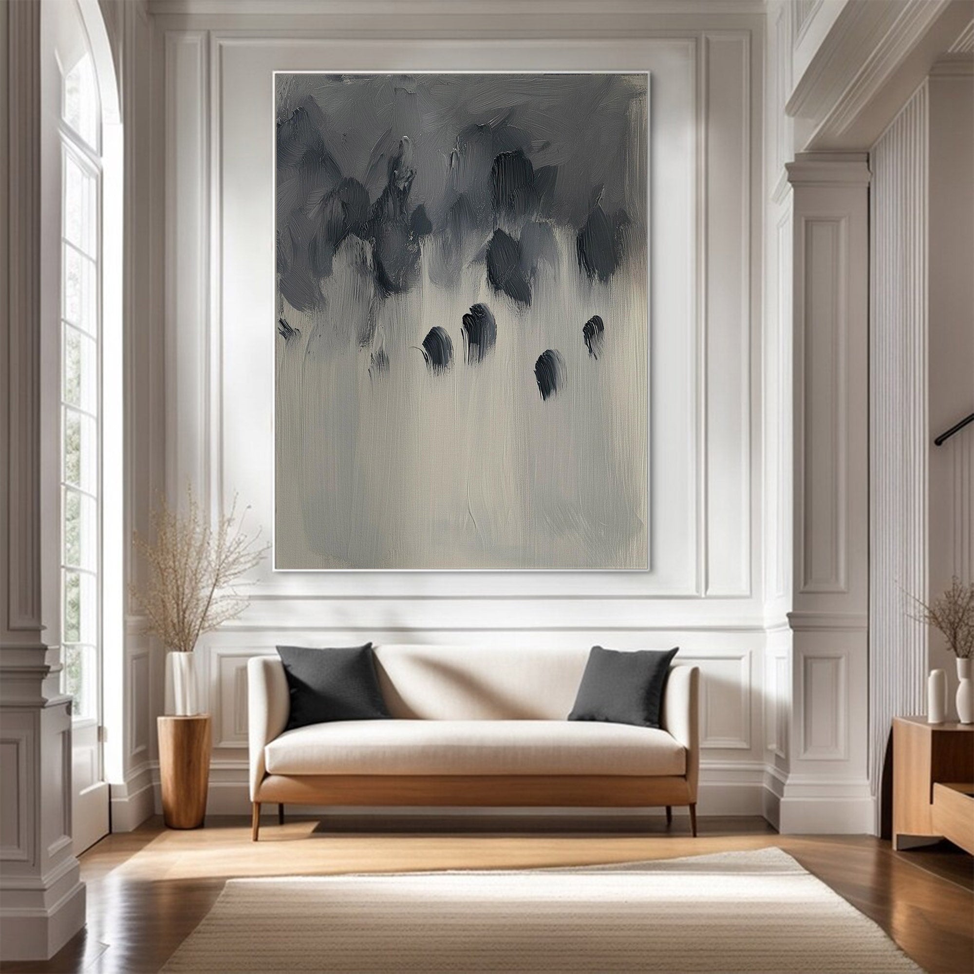 Contemporary Large Moody Abstract Ar | MuroArt #WG 116